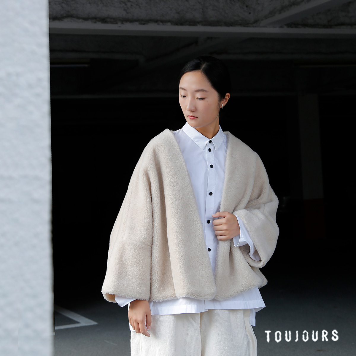 TOUJOURS(gDW[)YE[ VN t@[[ {A WPbg gShawl Jacketh tm43sj02