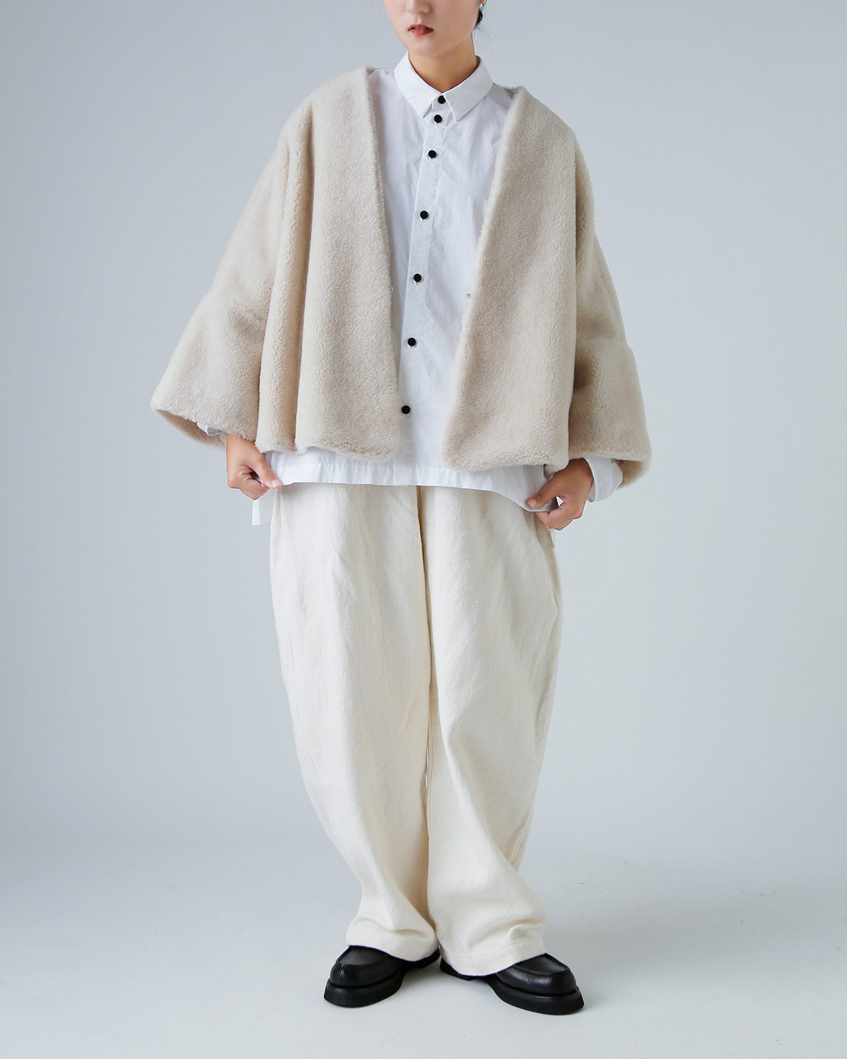 TOUJOURS(gDW[)YE[ VN t@[[ {A WPbg gShawl Jacketh tm43sj02