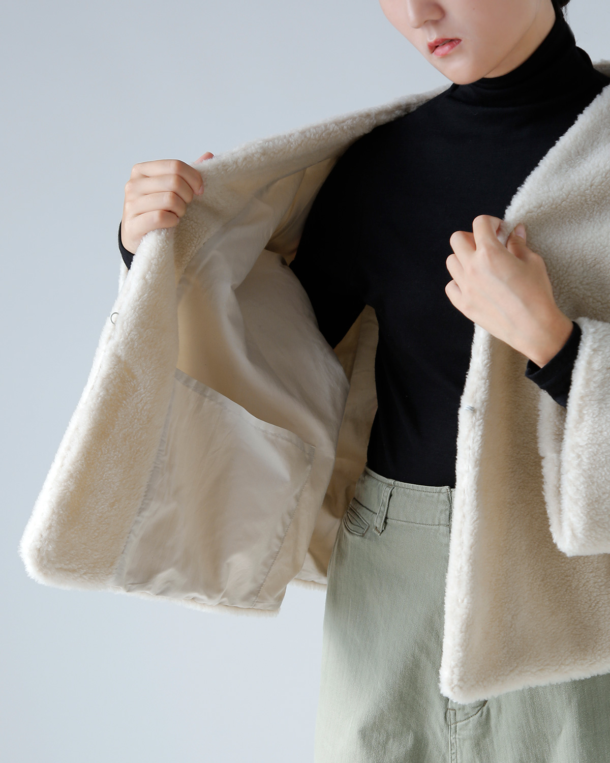 TOUJOURS(gDW[)YE[ VN t@[[ {A WPbg gShawl Jacketh tm43sj02