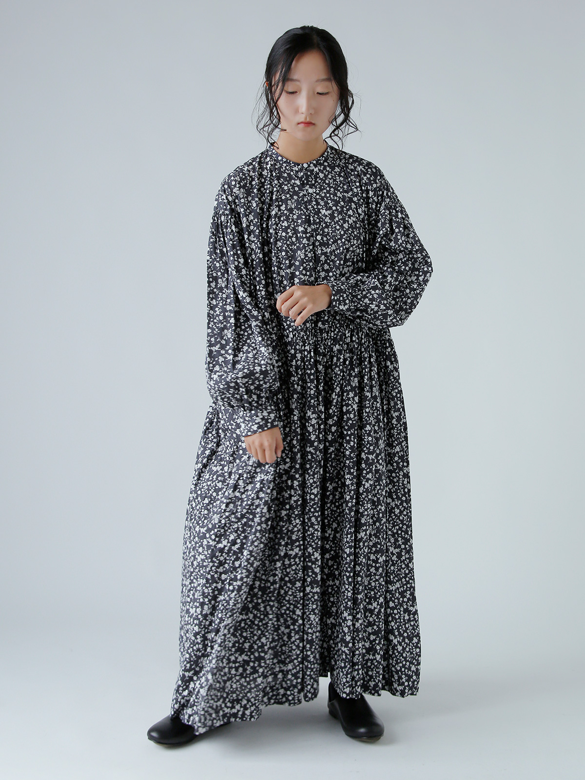 TOUJOURS(gDW[)t[vg Rbg Xgb` hX gClassic Gathered Dressh ym43fd03
