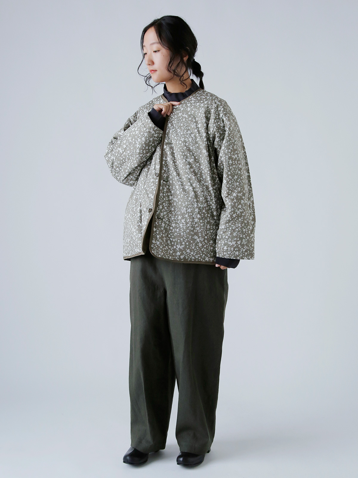 TOUJOURS(gDW[)t[vg Rbg Xgb` o[Vu WPbg gReversible Padded Utility Jacketh ym43fj01