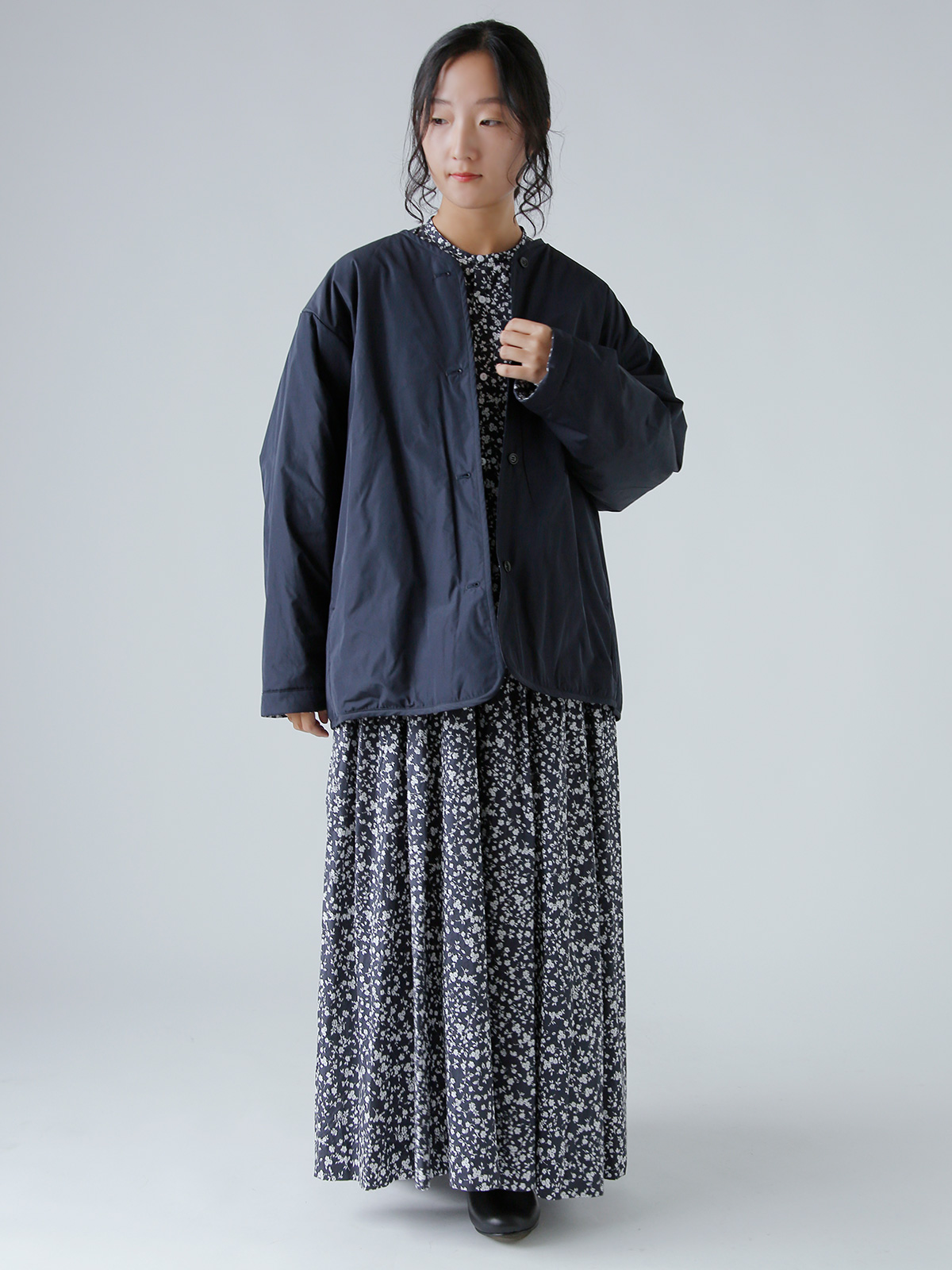 TOUJOURS(gDW[)t[vg Rbg Xgb` o[Vu WPbg gReversible Padded Utility Jacketh ym43fj01