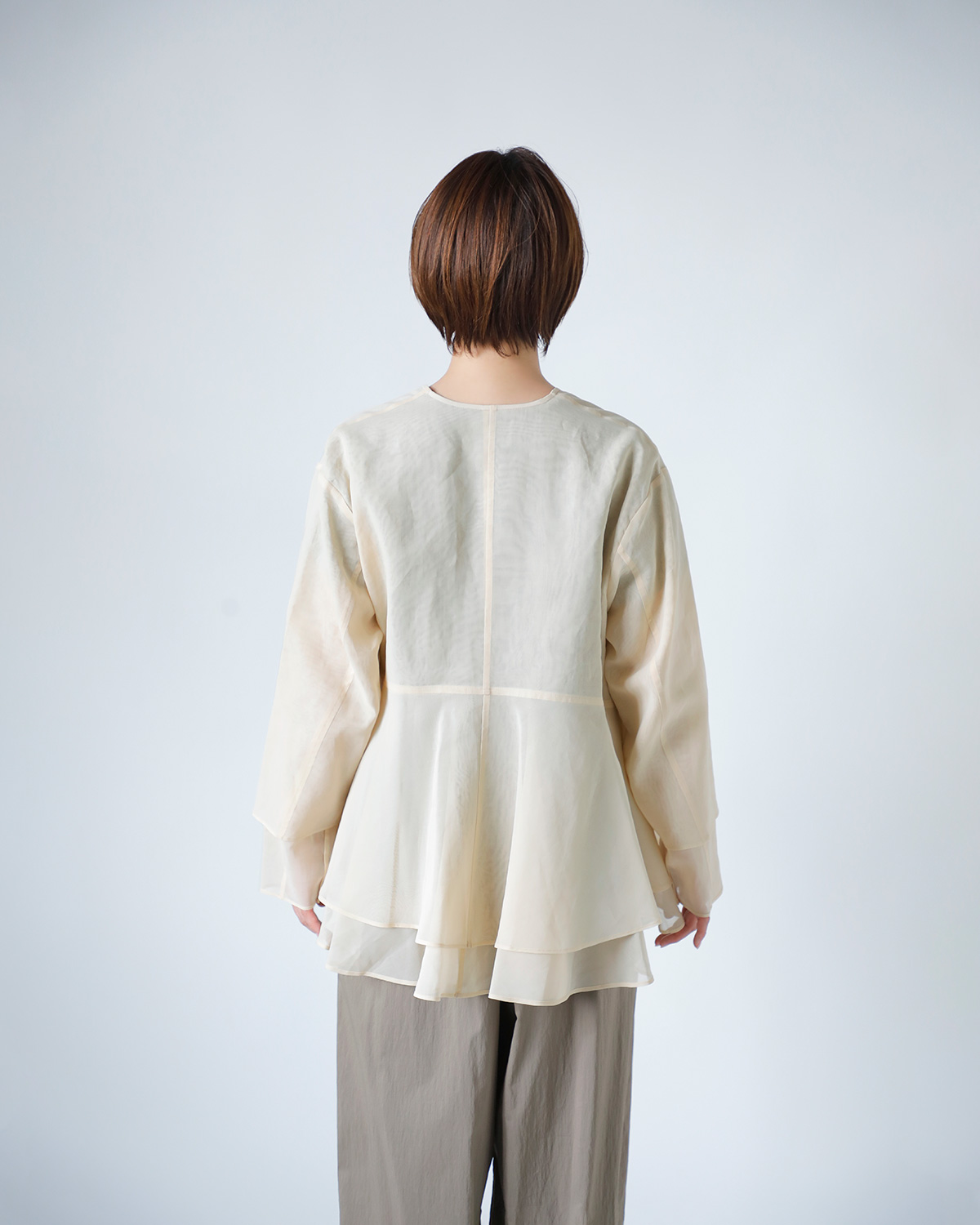 TENNE HANDCRAFTED MODERN(enhNtebh_)Rbg I[KU tA WPbg gorganza flare jacketh 0010-same1