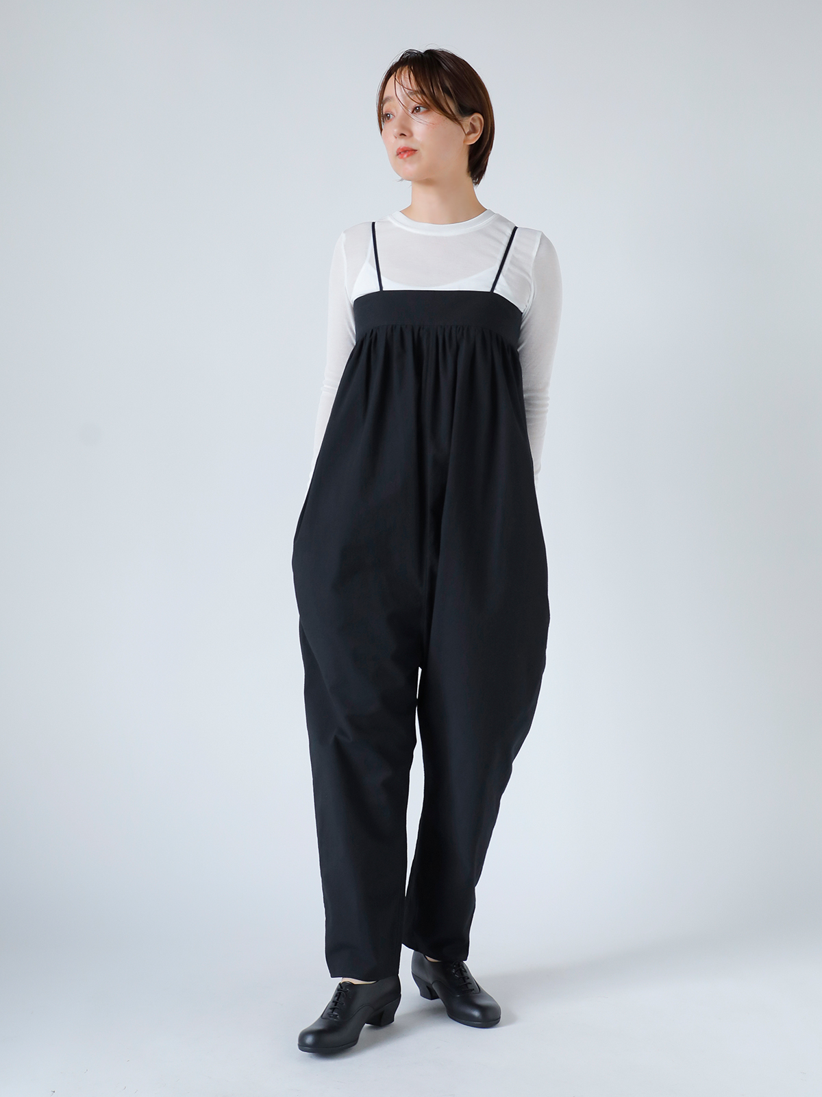 TENNE HANDCRAFTED MODERN(enhNtebh_)Rbg V[O I[C gshirring all-in-oneh 0022-same1