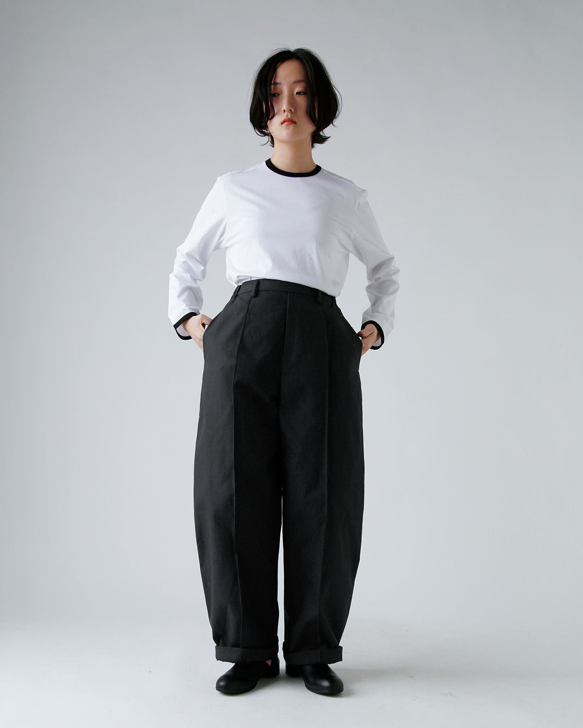 TENNE HANDCRAFTED MODERN(enhNtebh_)Rbg W[}_bN J[u pc gcurve pantsh 0023-same1