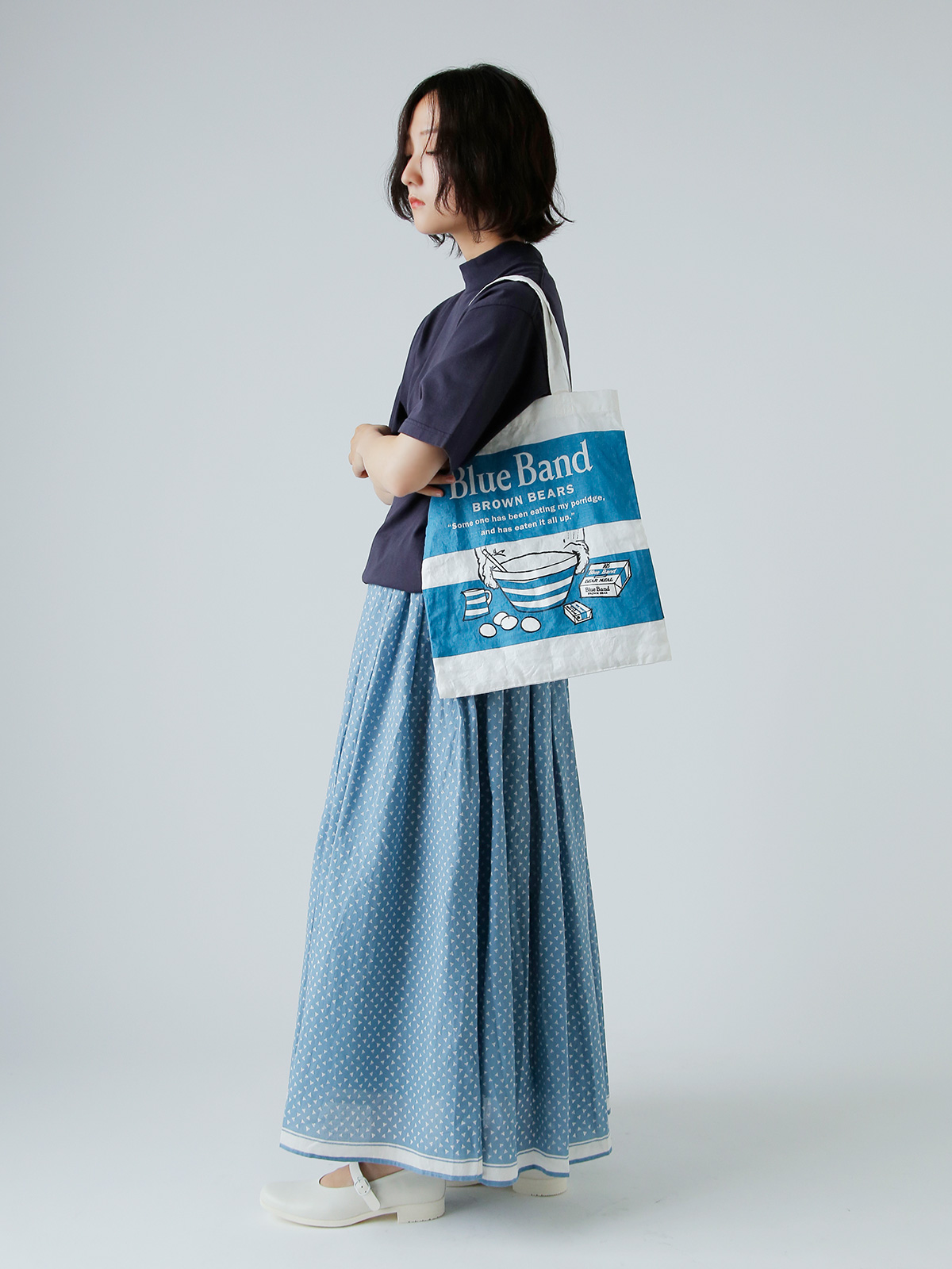 R & D.M.Co-(I[h}Ye[[)u[ oh g[g obO gBLUE BAND TOTE BAGh 7261