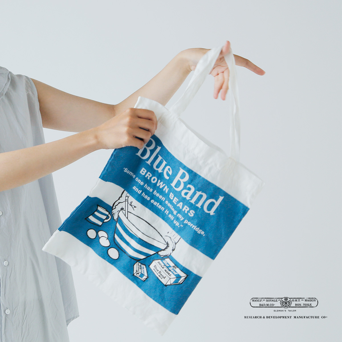 R & D.M.Co-(I[h}Ye[[)u[ oh g[g obO gBLUE BAND TOTE BAGh 7261