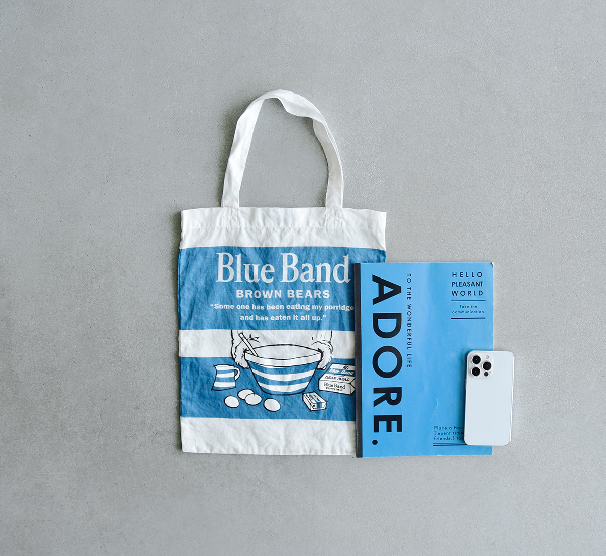R & D.M.Co-(I[h}Ye[[)u[ oh g[g obO gBLUE BAND TOTE BAGh 7261