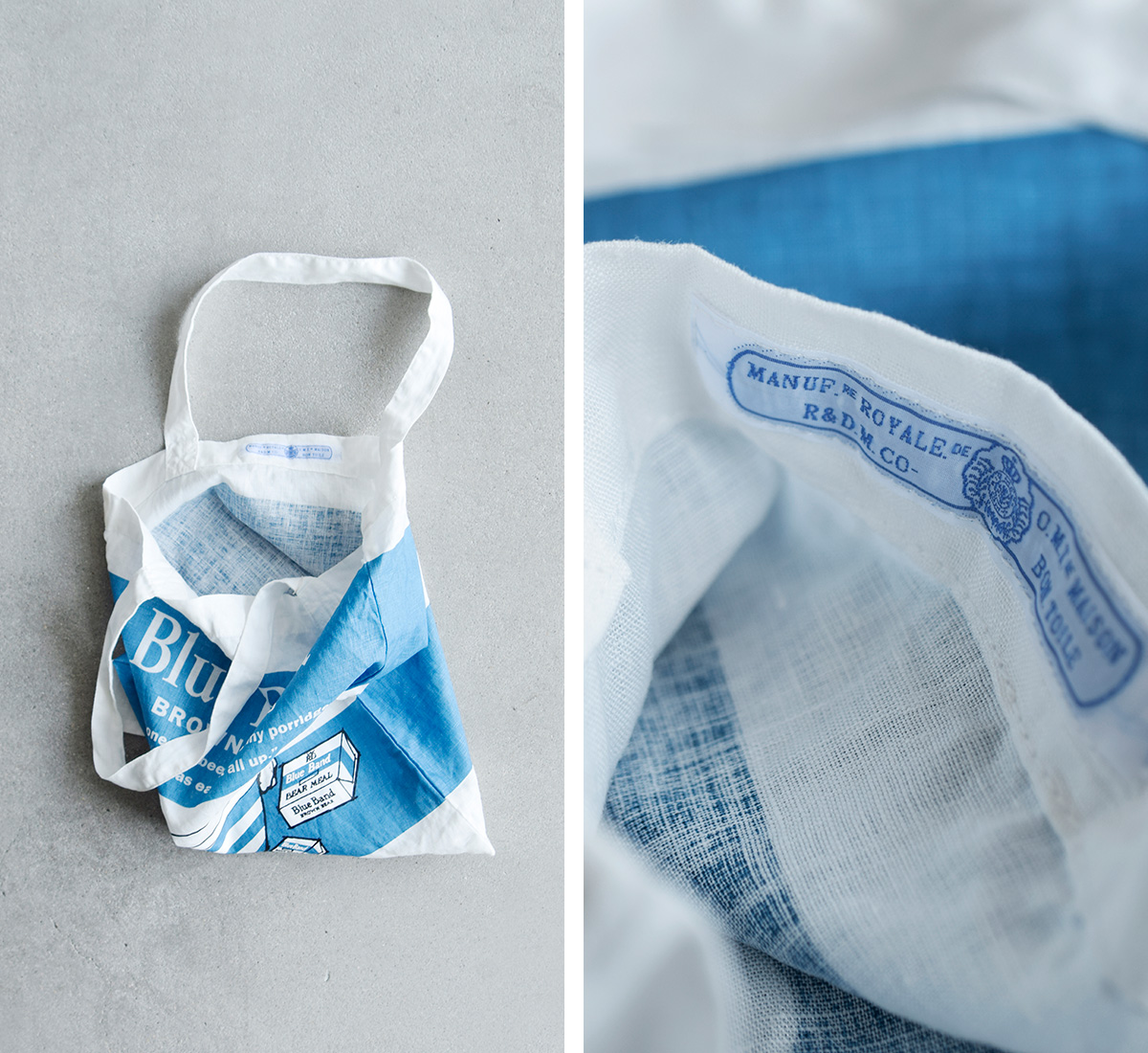 R & D.M.Co-(I[h}Ye[[)u[ oh g[g obO gBLUE BAND TOTE BAGh 7261