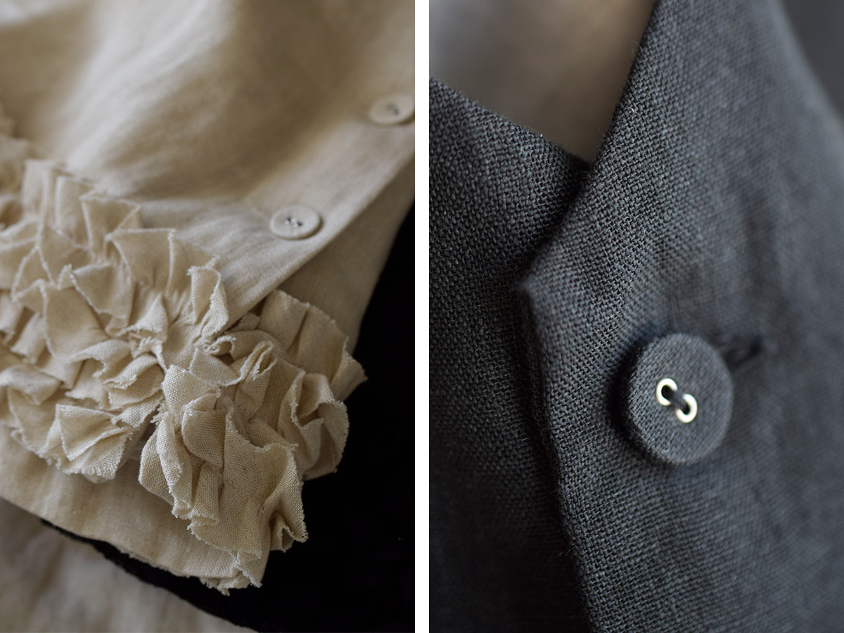 R & D.M.Co-(I[h}Ye[[)t fR[V {^ ru gFRILL DECOLATION BUTTON BIBh 7316
