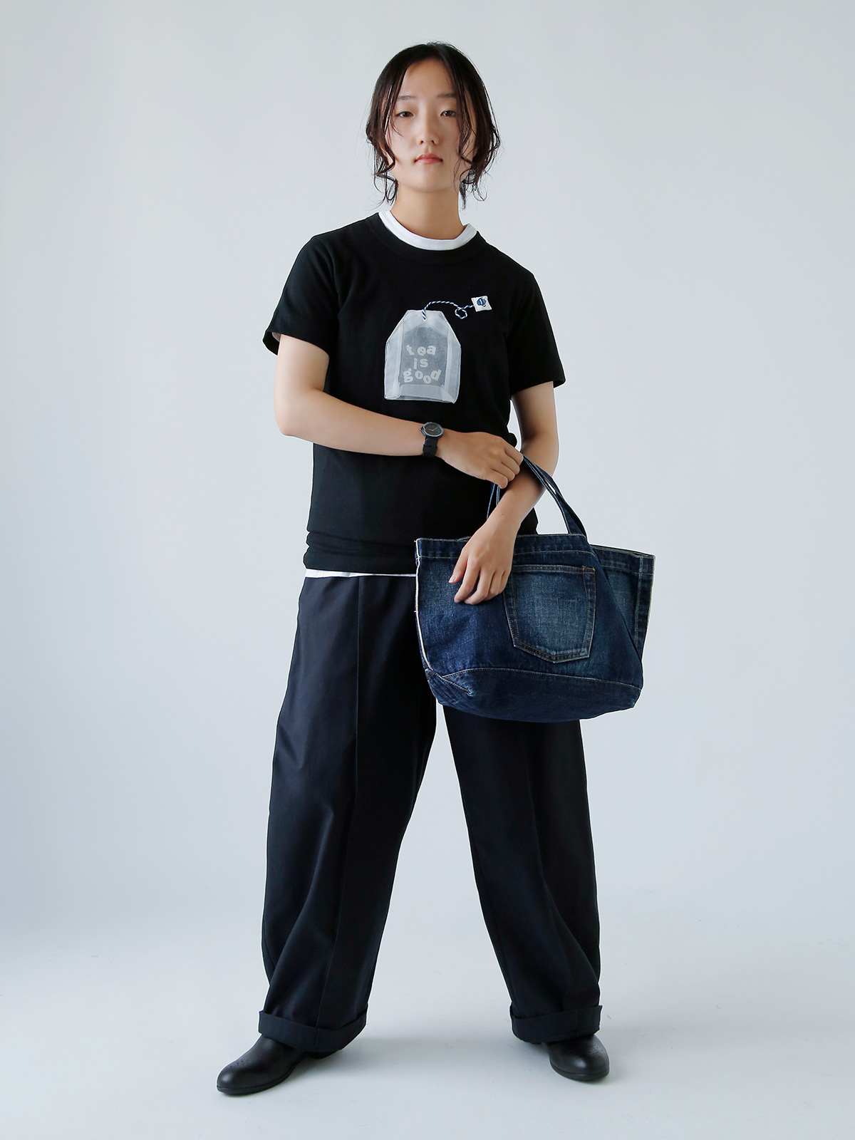 R & D.M.Co-(I[h}Ye[[)Rbg fj g[g obO gDENIM TOTE BAGh 7339