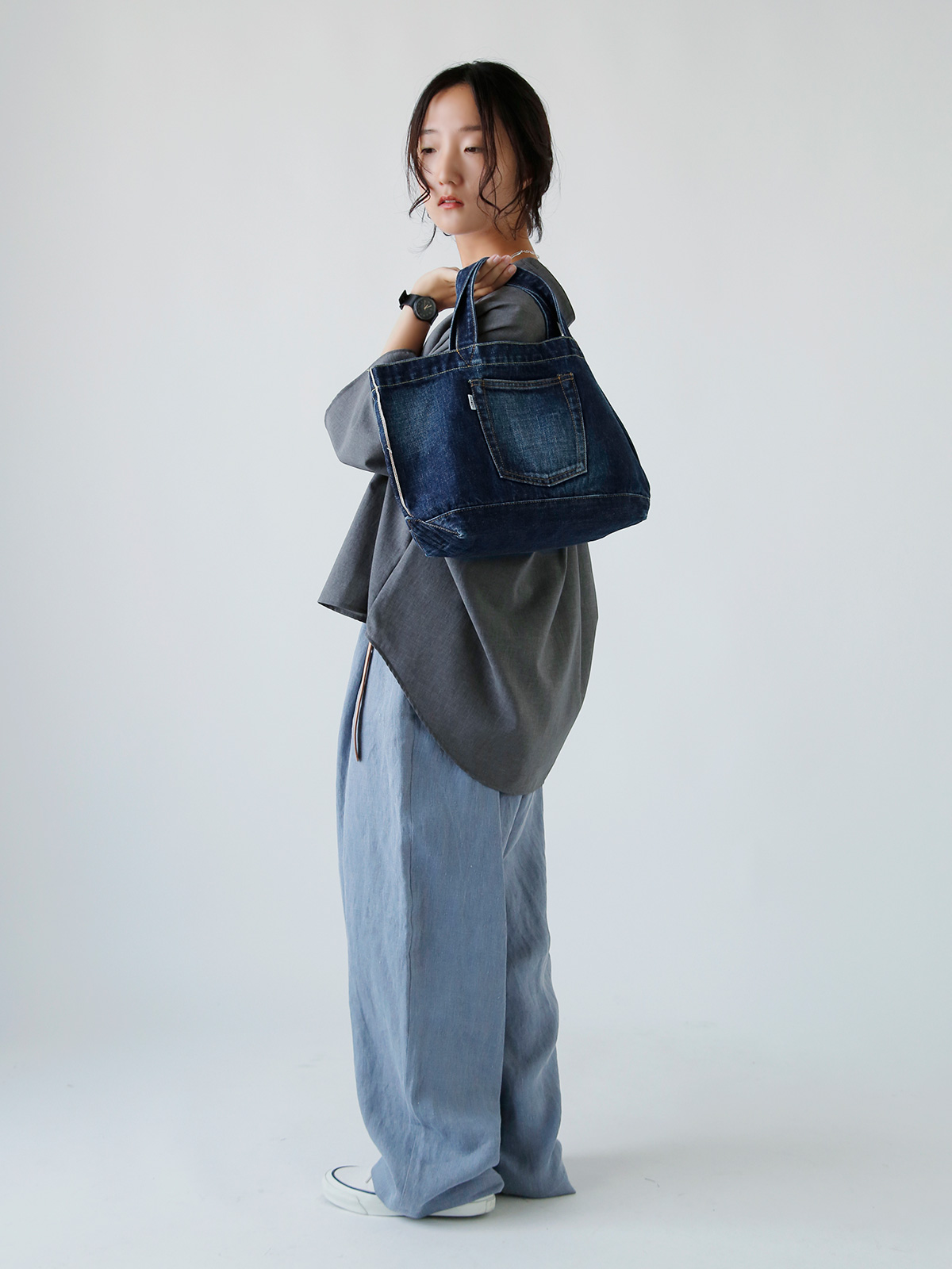 R & D.M.Co-(I[h}Ye[[)Rbg fj g[g obO gDENIM TOTE BAGh 7339
