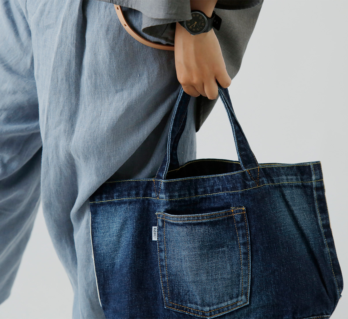 R & D.M.Co-(I[h}Ye[[)Rbg fj g[g obO gDENIM TOTE BAGh 7339