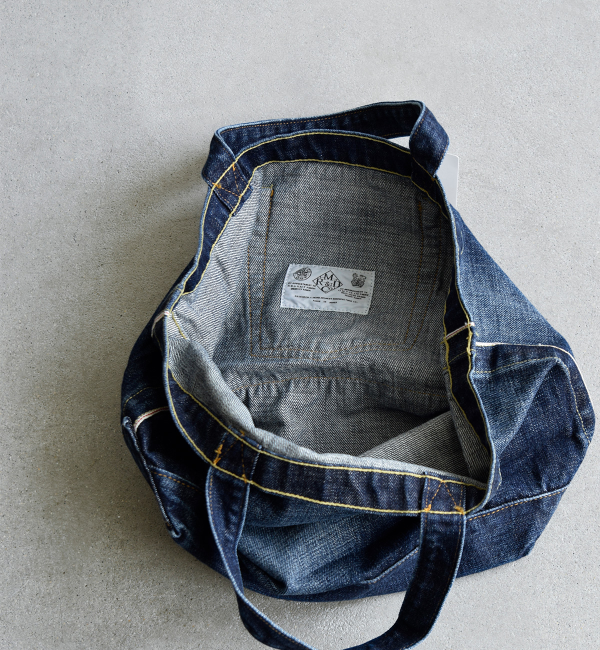 R & D.M.Co-(I[h}Ye[[)Rbg fj g[g obO gDENIM TOTE BAGh 7339