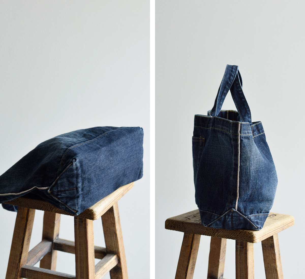 R & D.M.Co-(I[h}Ye[[)Rbg fj g[g obO gDENIM TOTE BAGh 7339