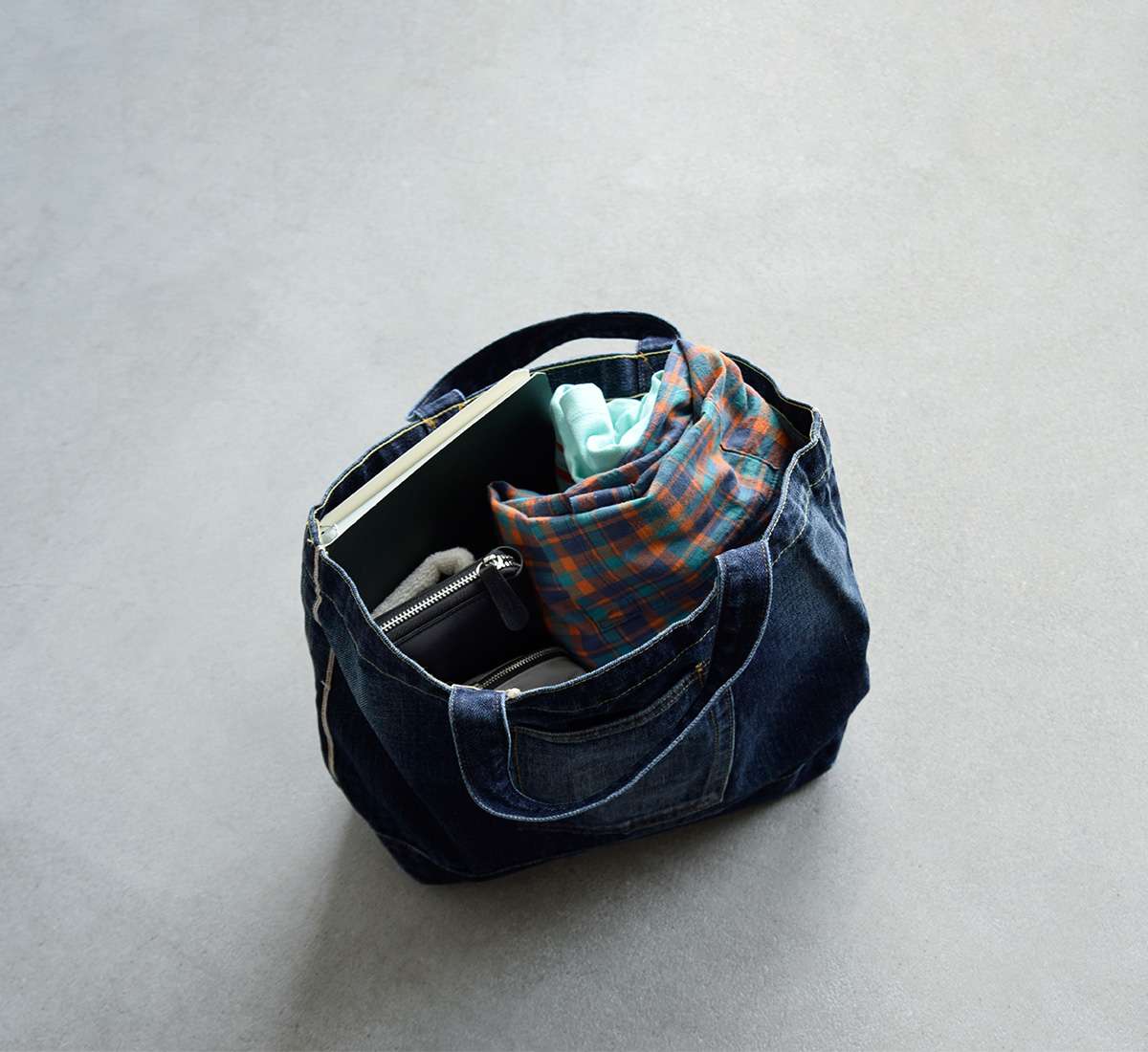 R & D.M.Co-(I[h}Ye[[)Rbg fj g[g obO gDENIM TOTE BAGh 7339