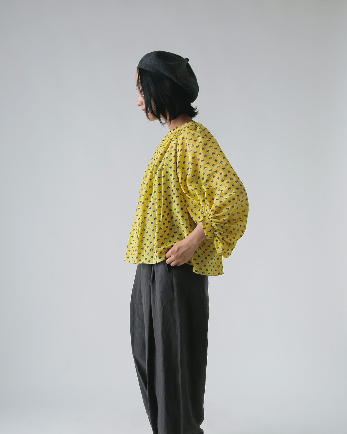 R & D.M.Co-(I[h}Ye[[)Rbg VN oCIbg MU[ XbN gVIOLET GATHER SMOCKh 7403
