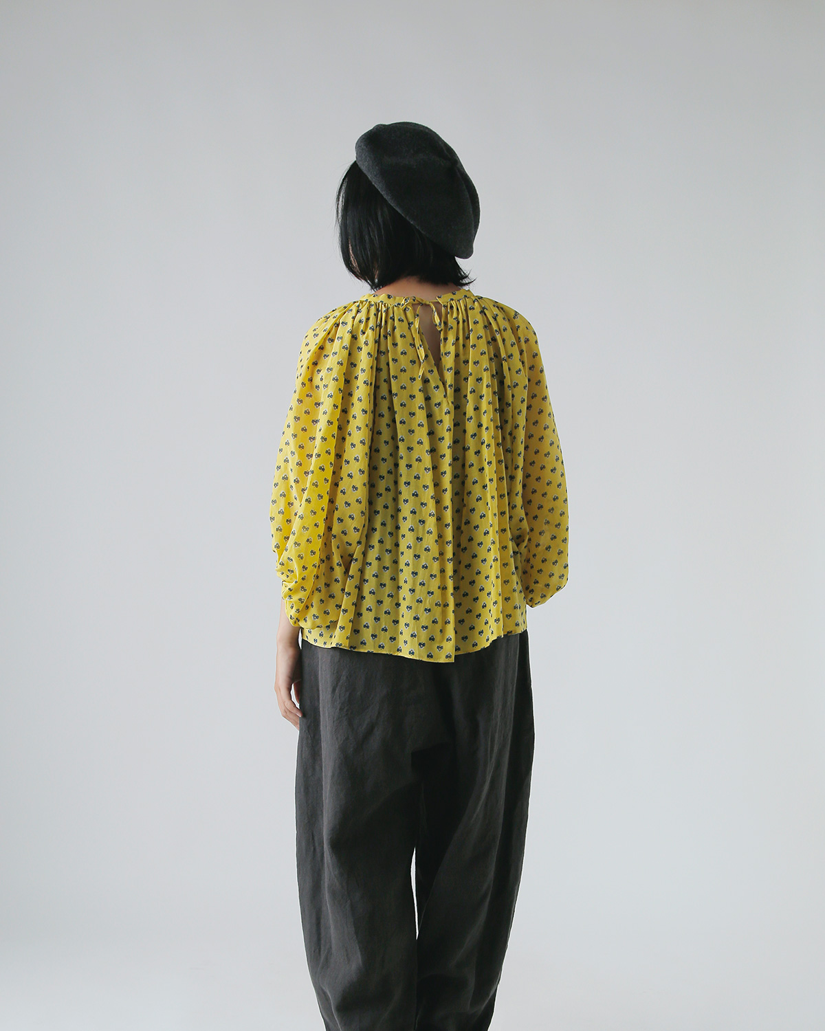 R & D.M.Co-(I[h}Ye[[)Rbg VN oCIbg MU[ XbN gVIOLET GATHER SMOCKh 7403
