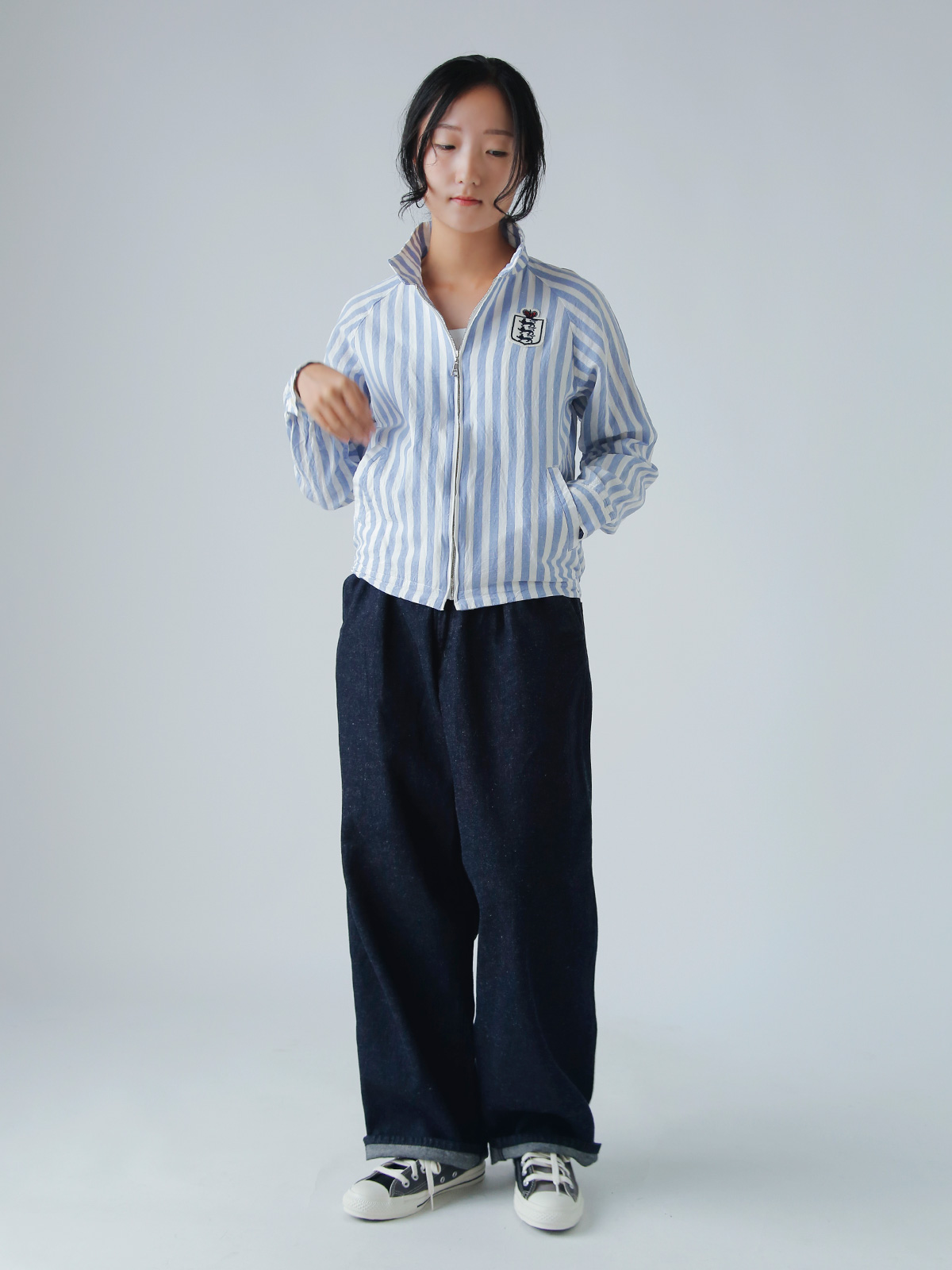 R & D.M.Co-(I[h}Ye[[)tbg{[ XgCv XCOgbv gFOOTBALL STRIPE SWING TOPh 7415