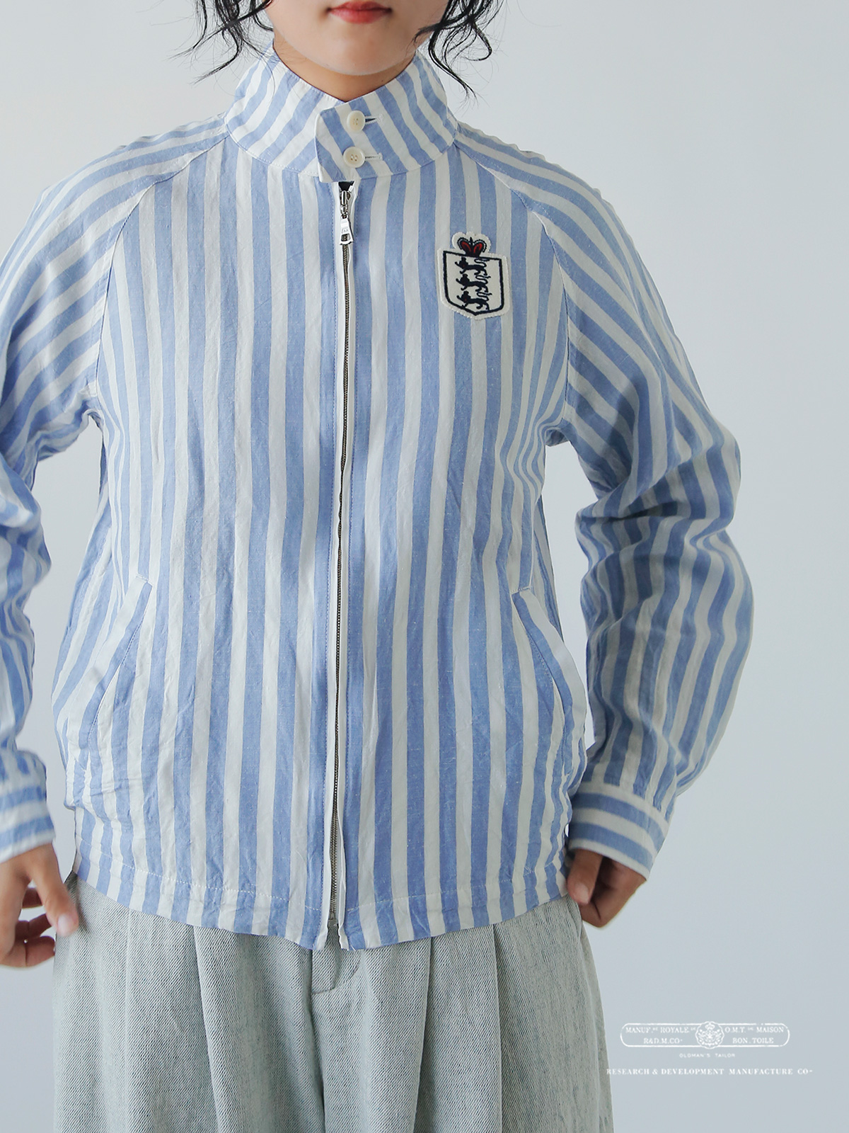 オールドマンズテーラー トップスS R & D.M.Co- オールドマンズテーラー フットボール ストライプ