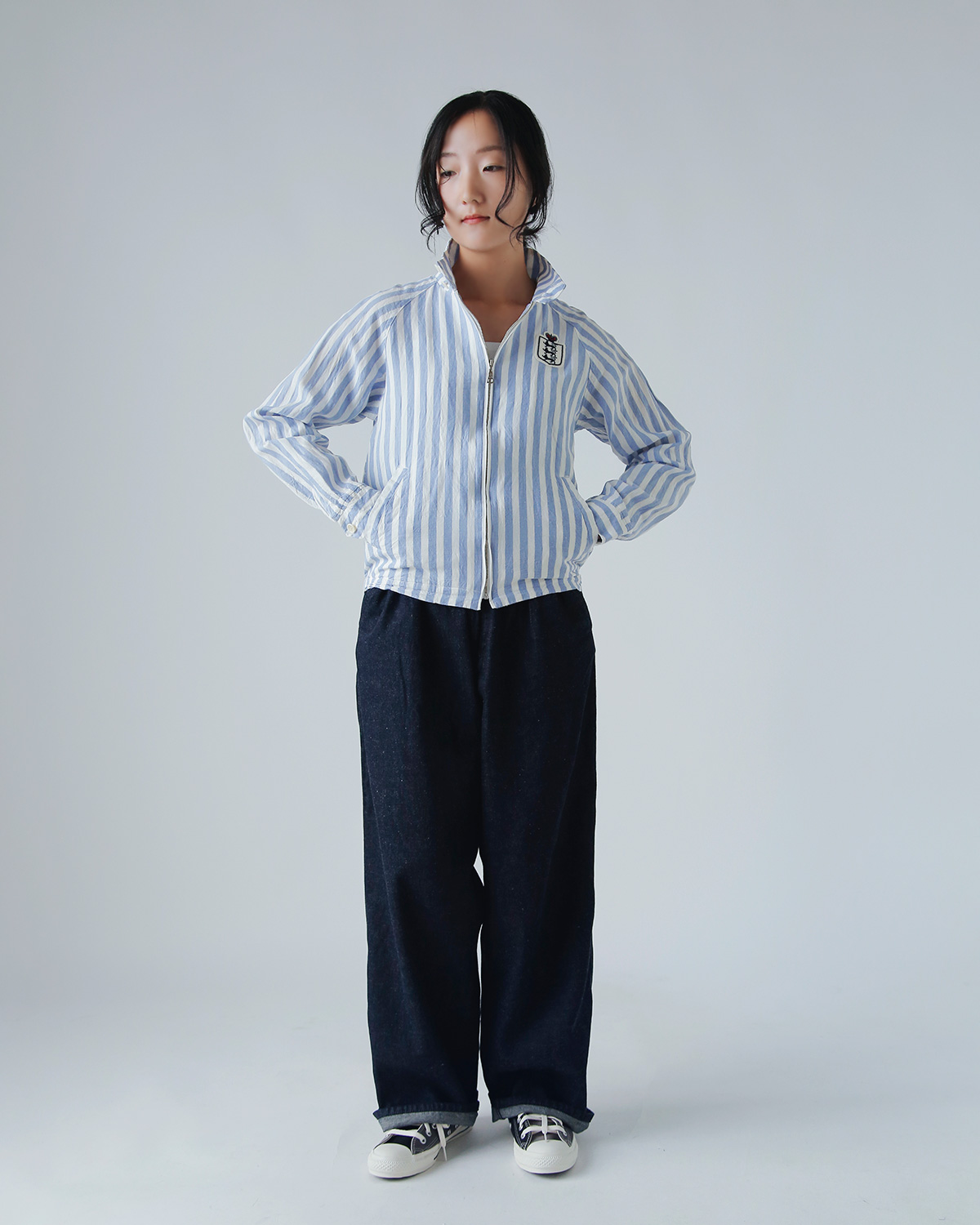 R & D.M.Co-(I[h}Ye[[)tbg{[ XgCv XCOgbv gFOOTBALL STRIPE SWING TOPh 7415