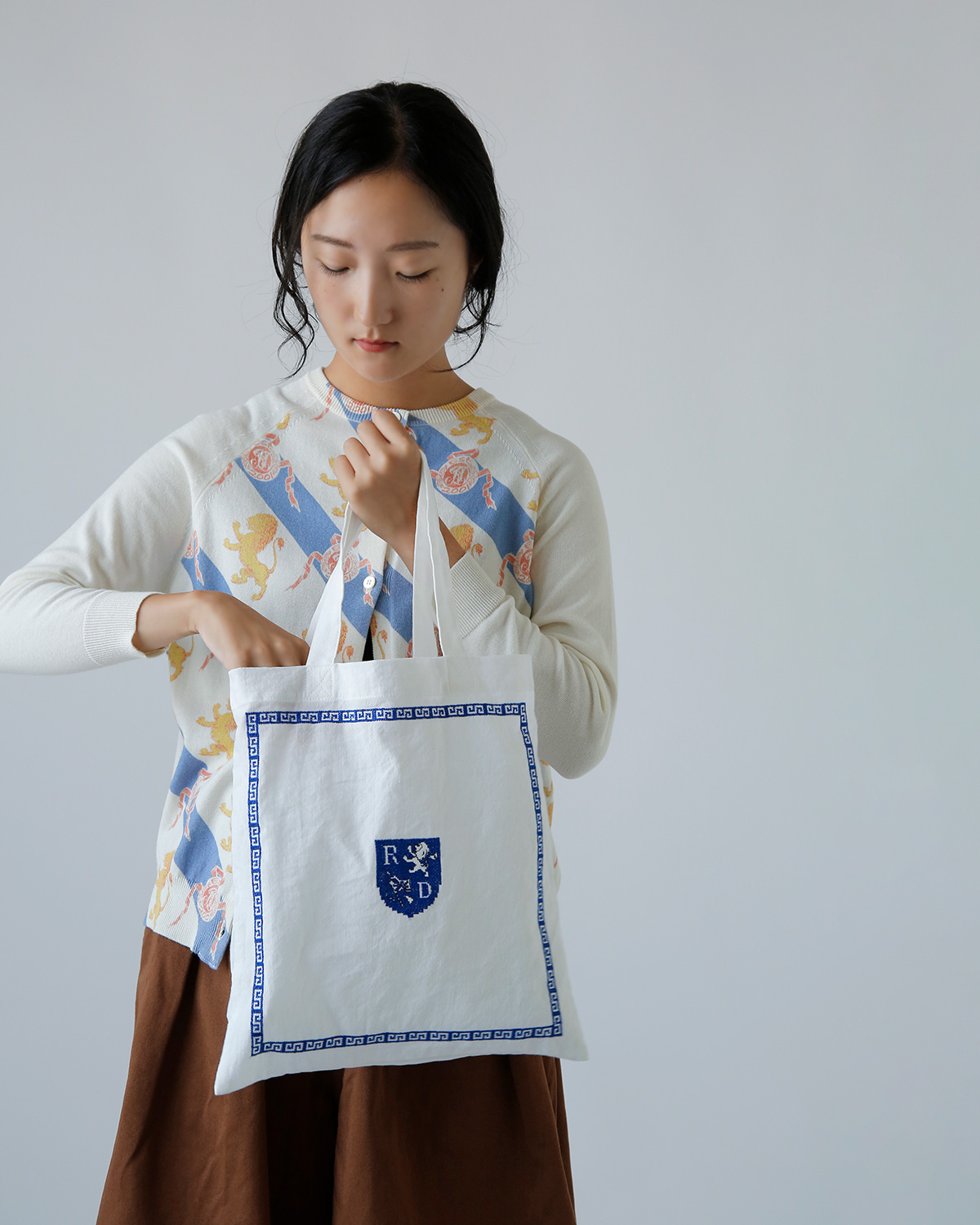 R & D.M.Co-(I[h}Ye[[)l Rbg Cp^[ g[g obO gRAIMON PATTERN TOTE BAGh 7451