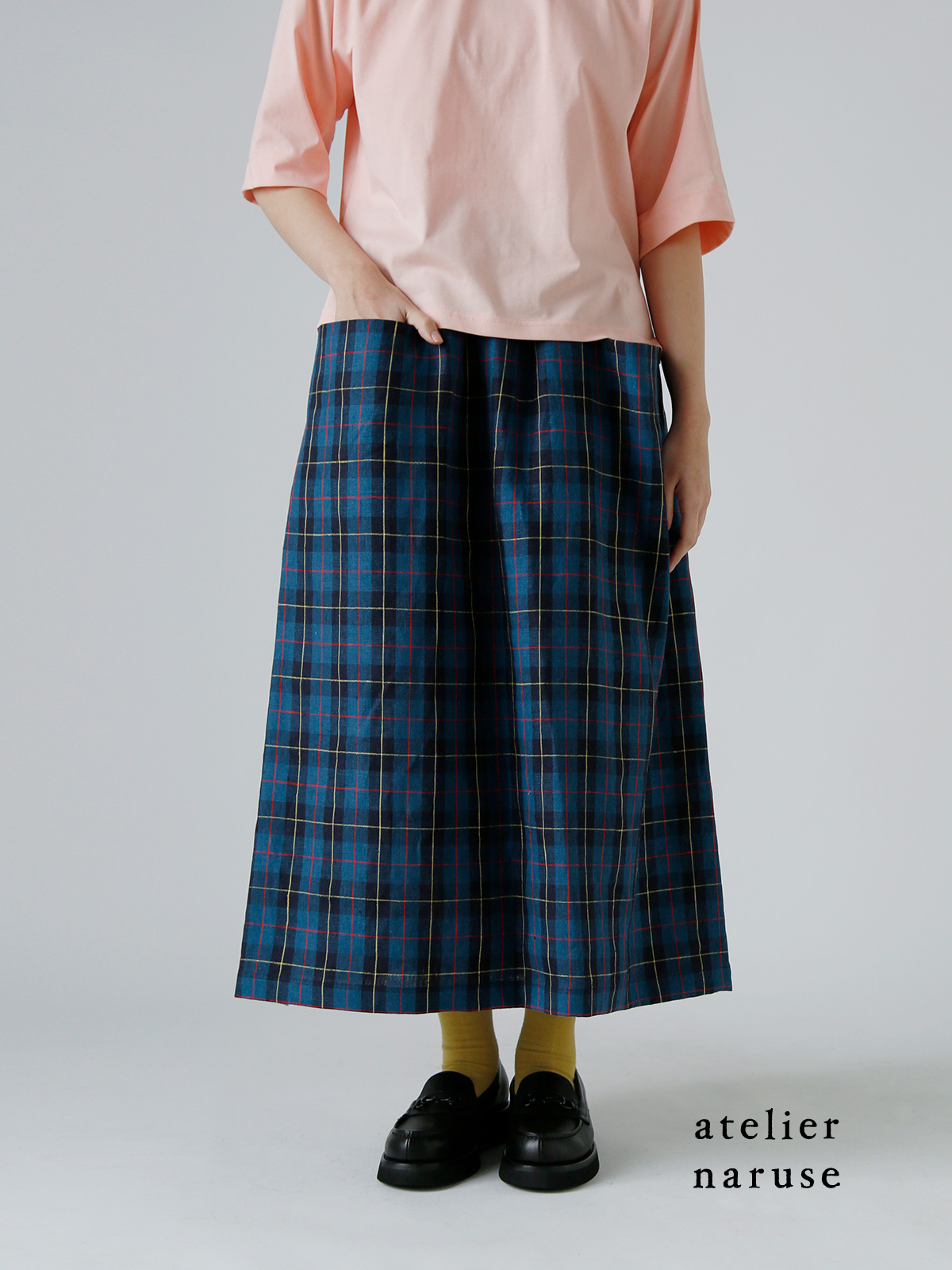 atelier naruse アトリエナルセ リネン タータンチェック カット