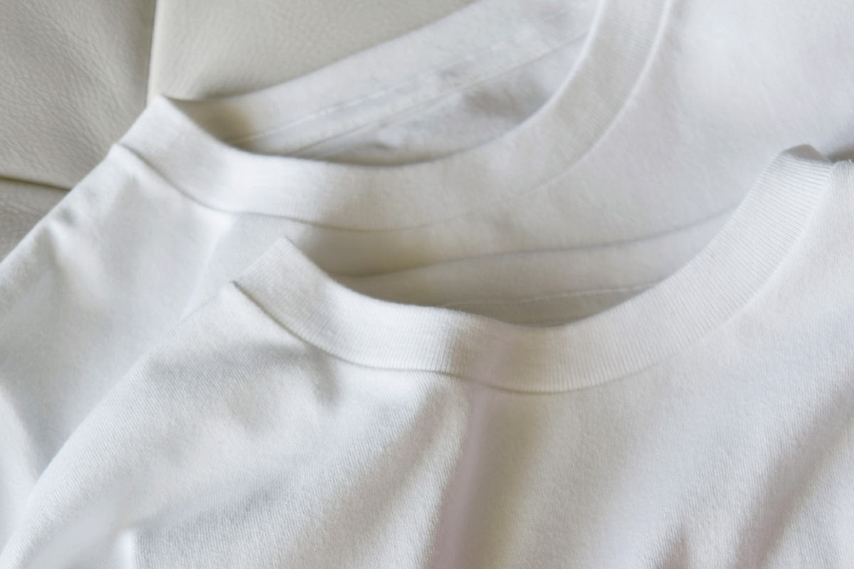 gBORDER PRINT CREW S/S TEEh m1238