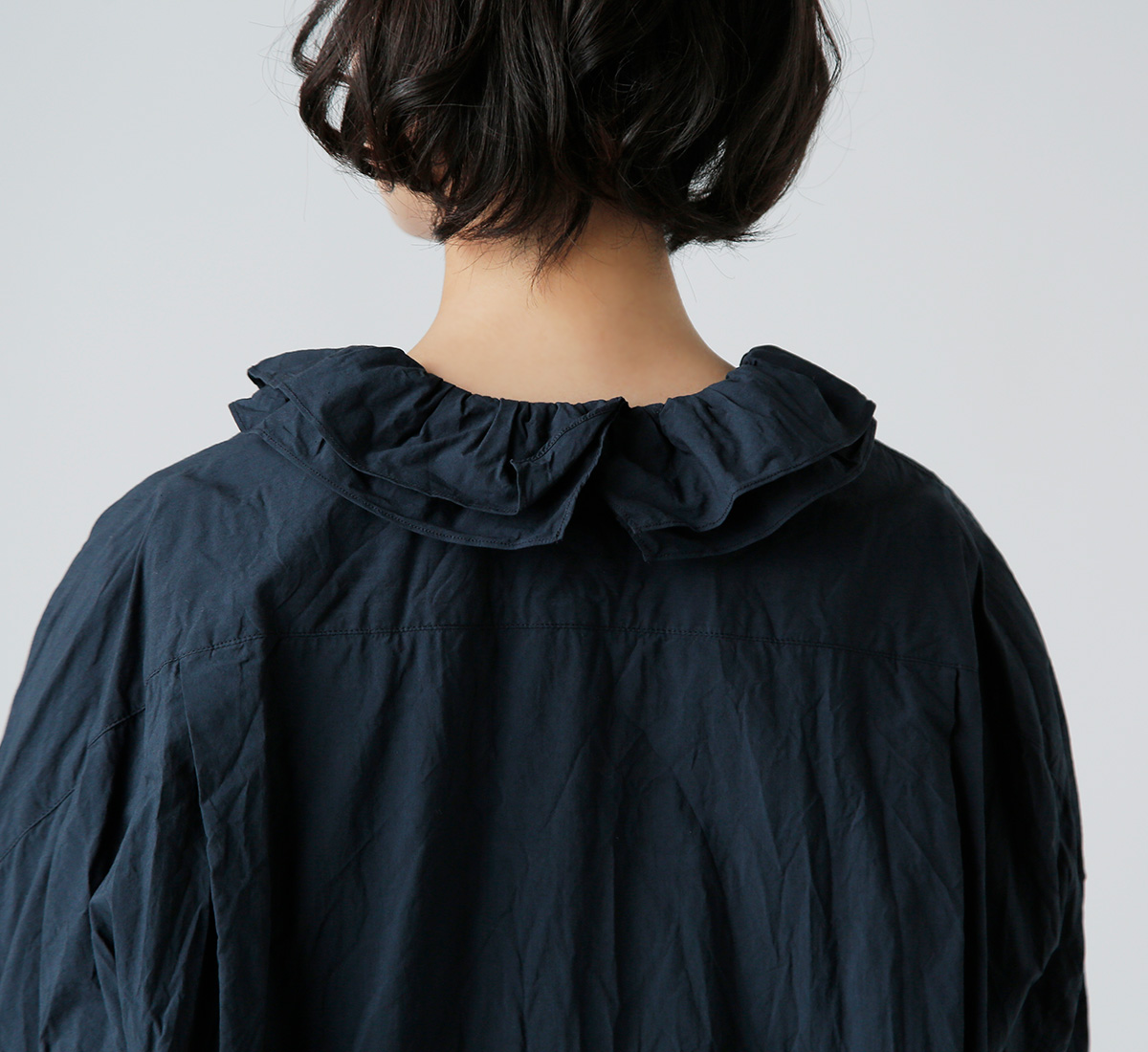 TOUJOURS(gDW[)t@C[ Rbg Vc gRuffle Collar Baggy Shirth tm42bs01
