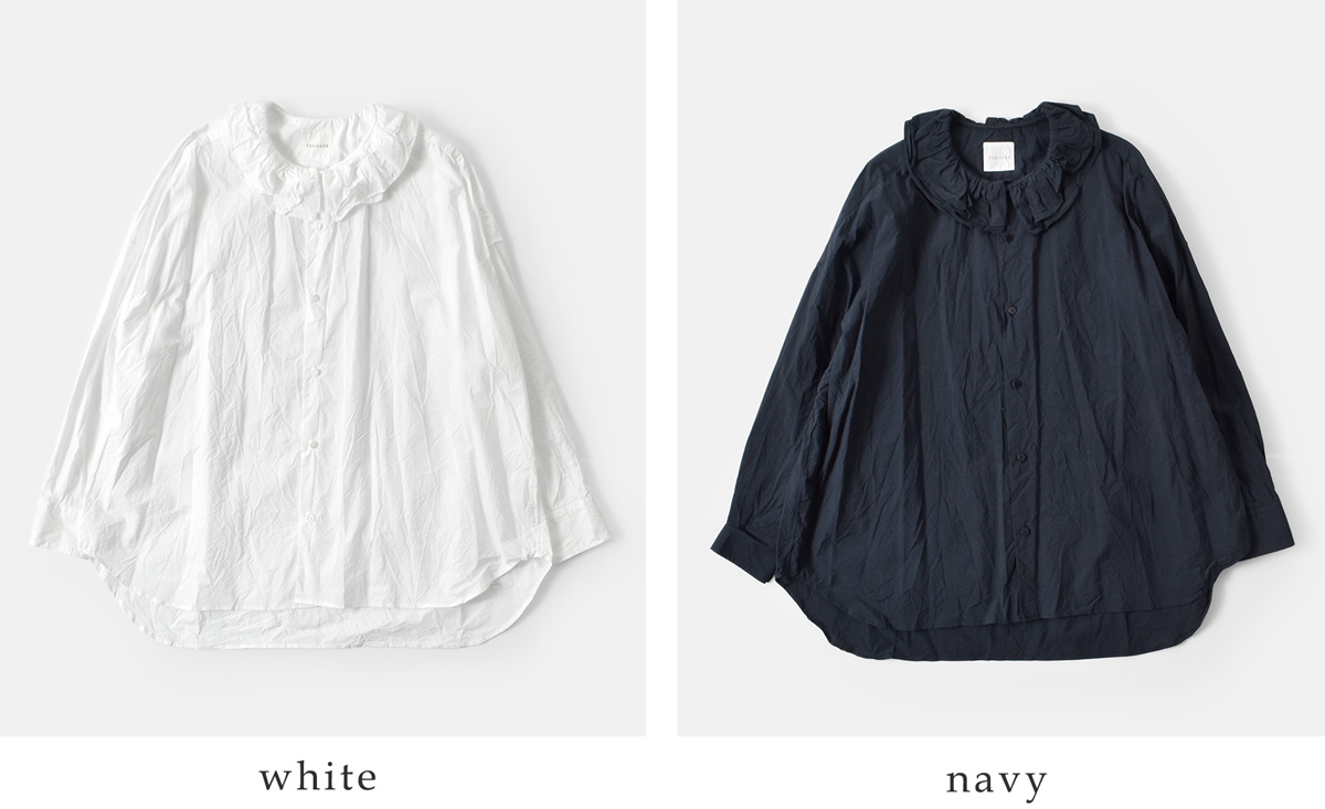TOUJOURS(gDW[)t@C[ Rbg Vc gRuffle Collar Baggy Shirth tm42bs01