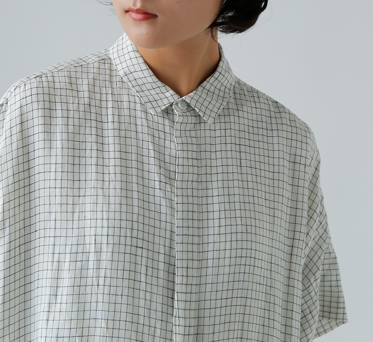TOUJOURS(gDW[)l X[ EBhEy Vc hX gRandom Pleated Cuff Sleeve Shirt Dressh tm42dd07