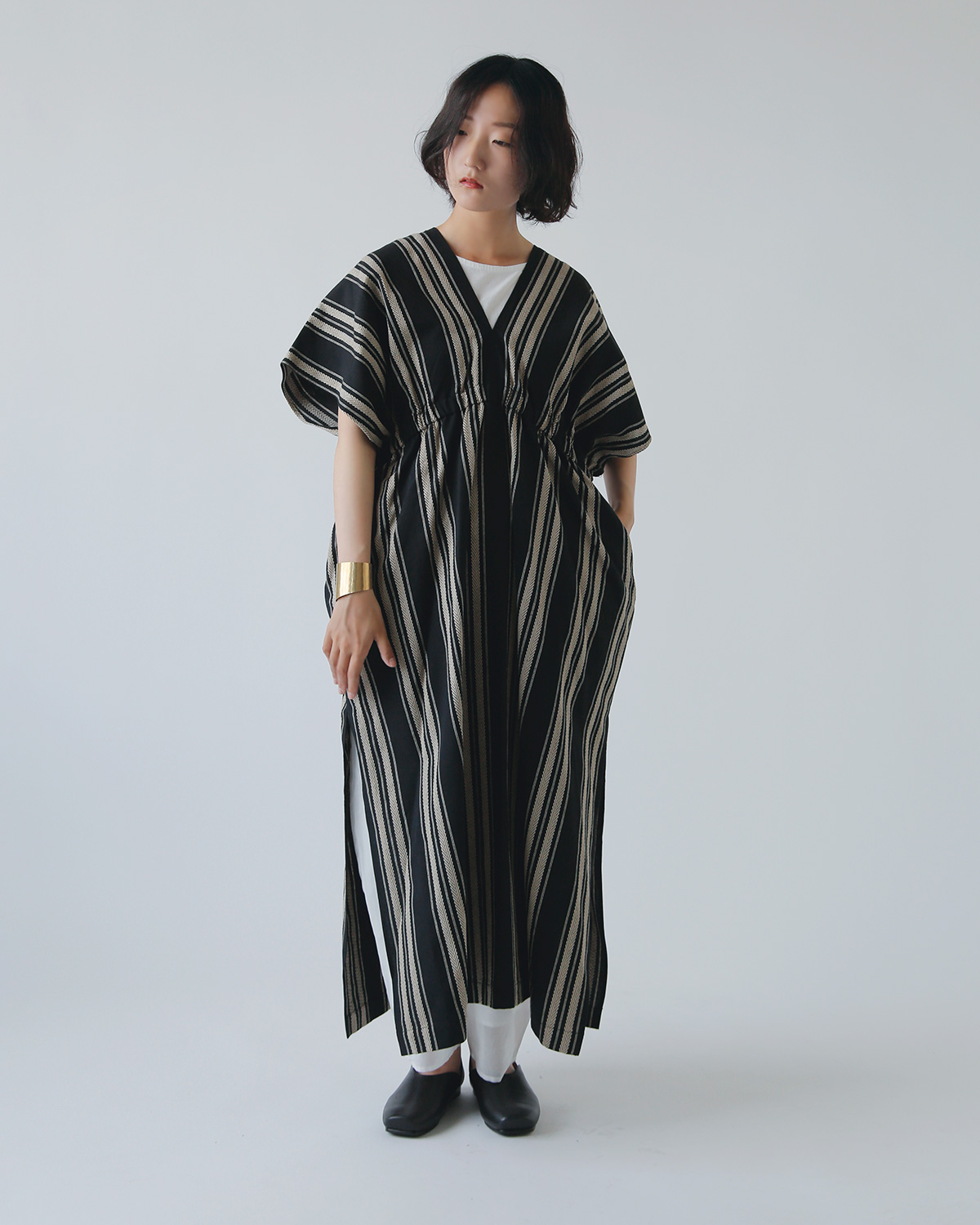 WONDER FULL LIFE(_[tCt)Rbg l lCeBuXgCv lI Jt^ hX gNEO KAFTAN DRESSh wfl25-r57