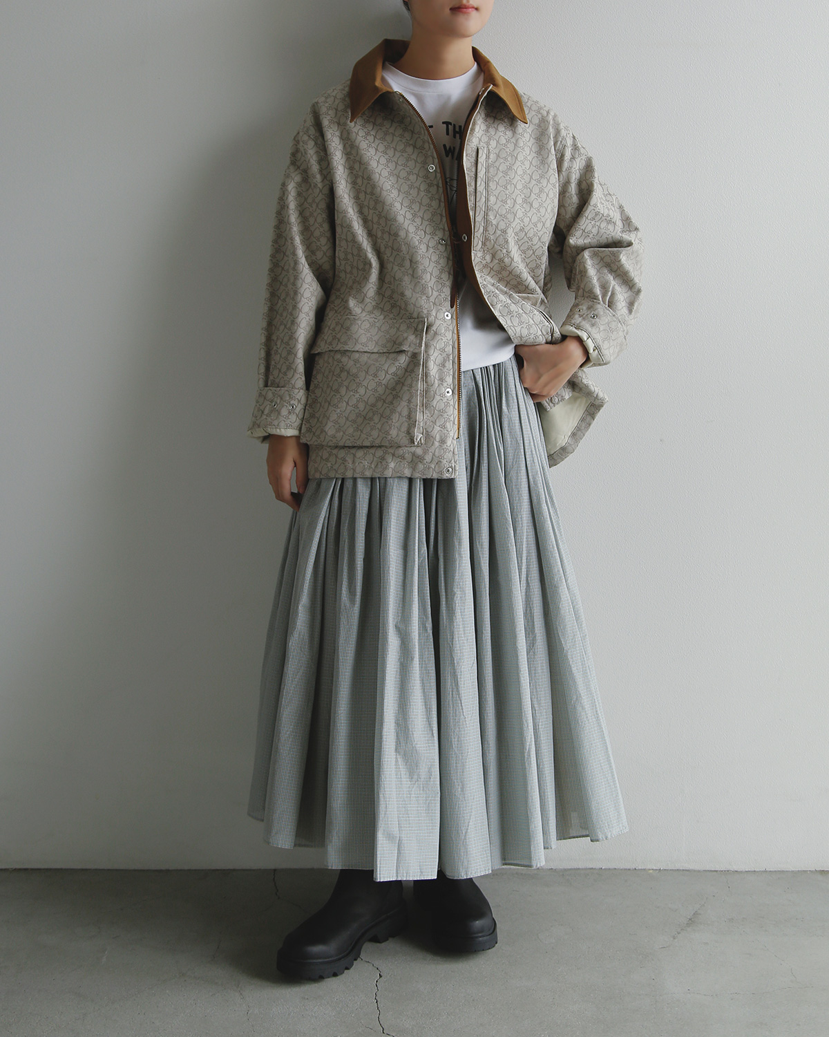 COSMIC WONDER(�R�Y�~�b�N�����_�[)�R�b�g�����l�� �W���K�[�h �t�B�[���h�R�[�g Cw monogram field coat 24cw07008