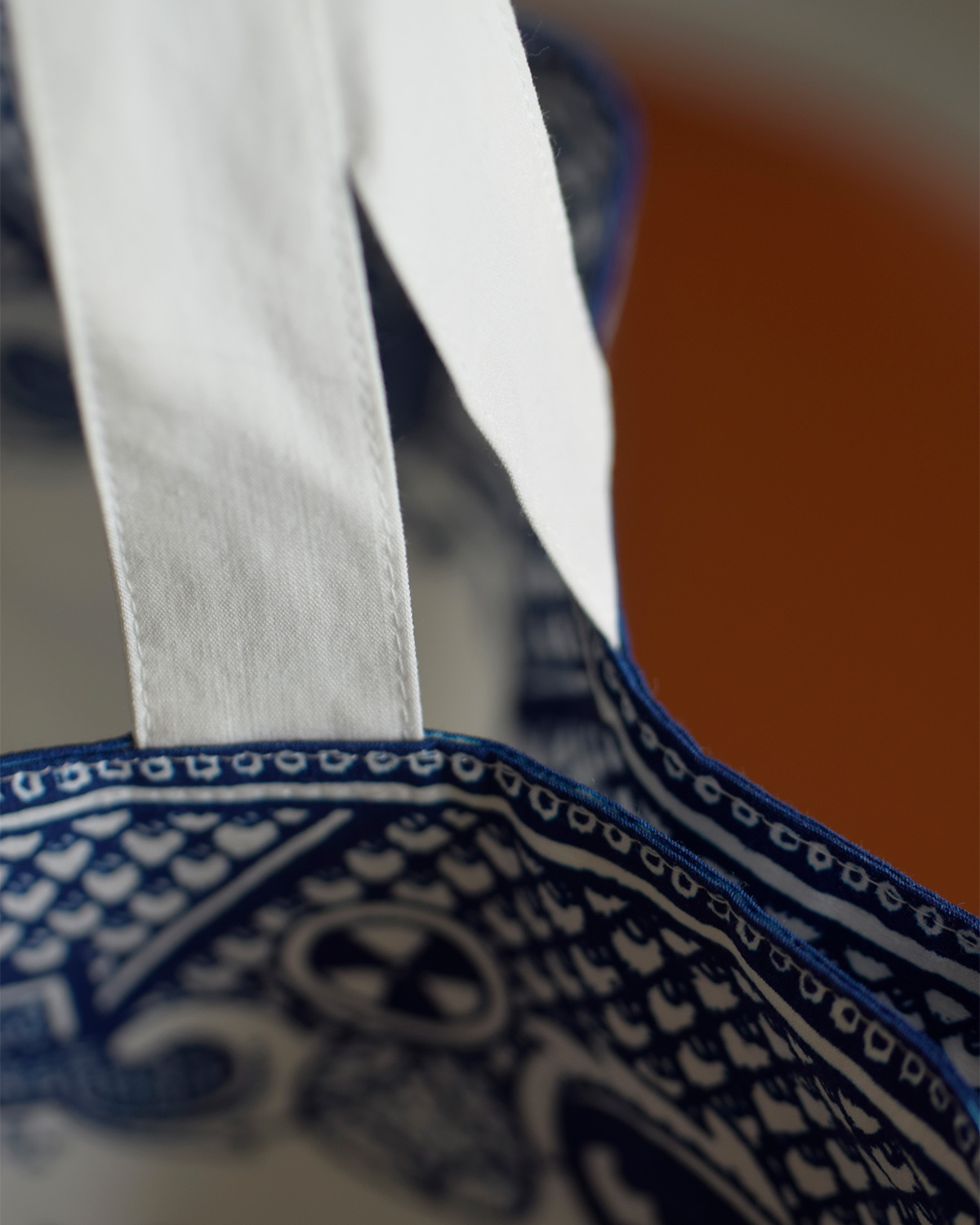 R & D.M.Co-(�I�[���h�}���Y�e�[���[)�u���[�E�B���[ �g�[�g�o�b�O BLUE WILLOW TOTE BAG 7440