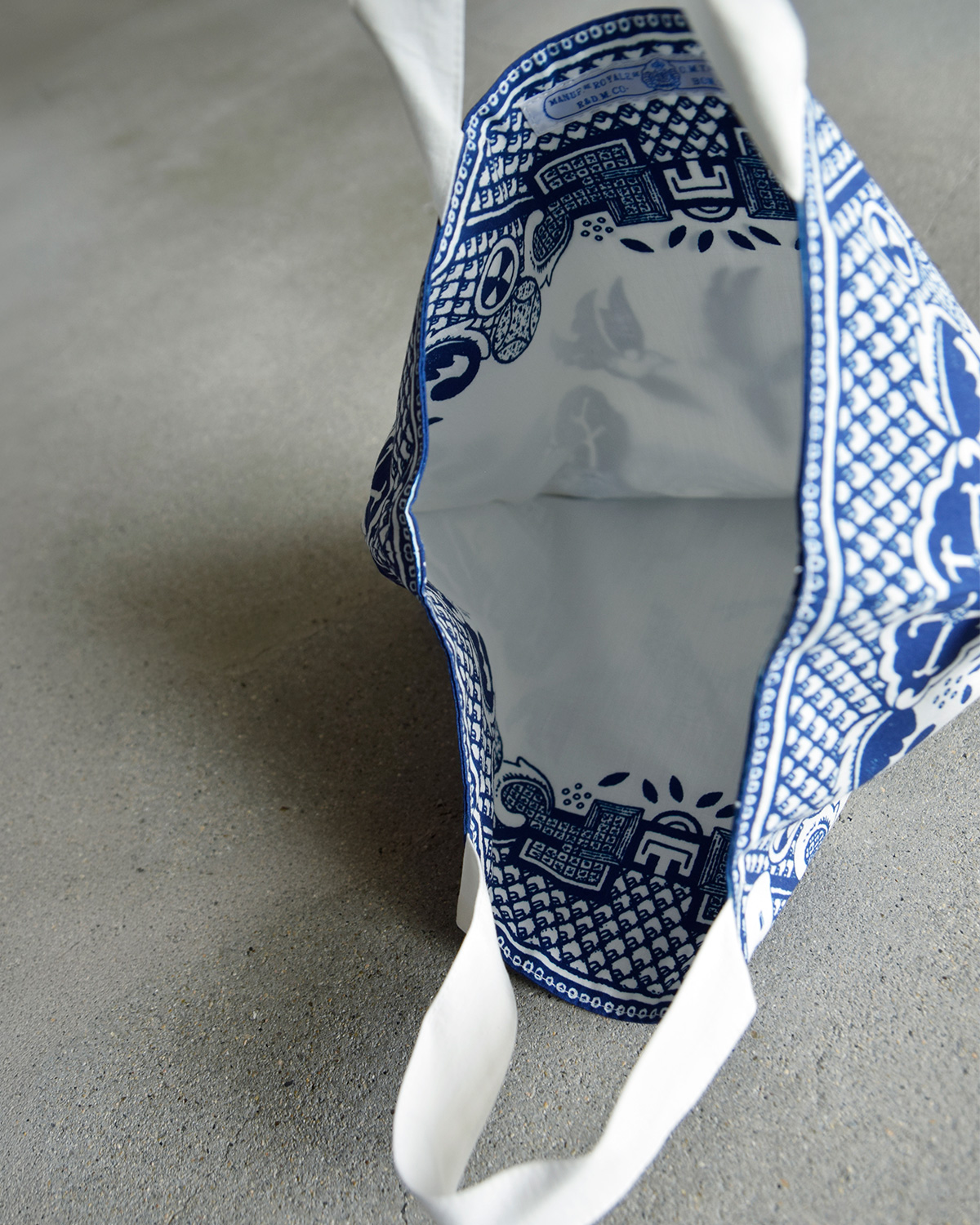 R & D.M.Co-(�I�[���h�}���Y�e�[���[)�u���[�E�B���[ �g�[�g�o�b�O BLUE WILLOW TOTE BAG 7440