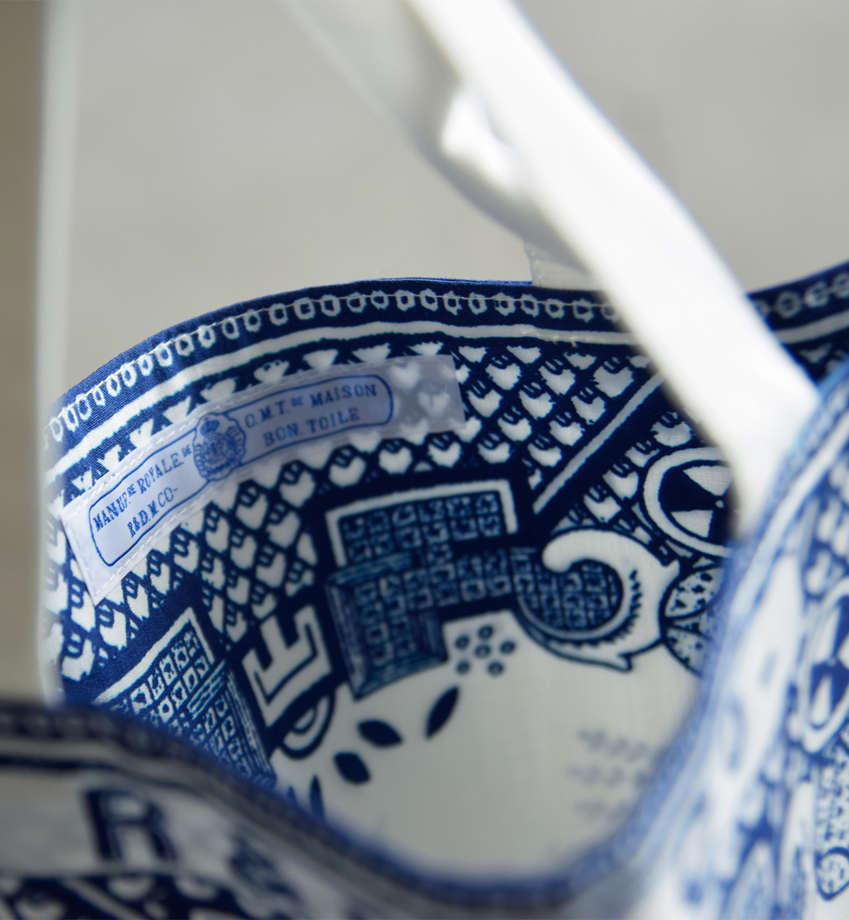 R & D.M.Co-(�I�[���h�}���Y�e�[���[)�u���[�E�B���[ �g�[�g�o�b�O BLUE WILLOW TOTE BAG 7440