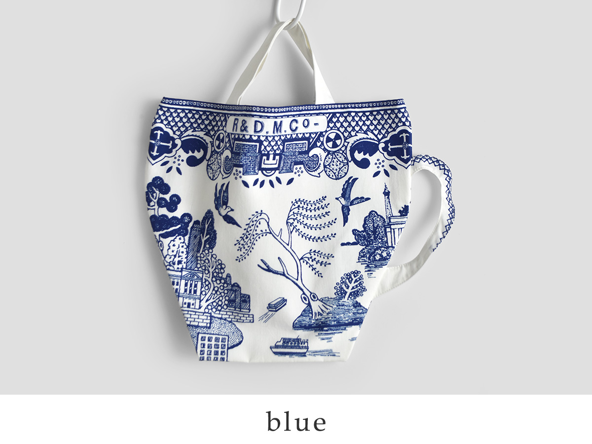 R & D.M.Co-(�I�[���h�}���Y�e�[���[)�u���[�E�B���[ �g�[�g�o�b�O BLUE WILLOW TOTE BAG 7440