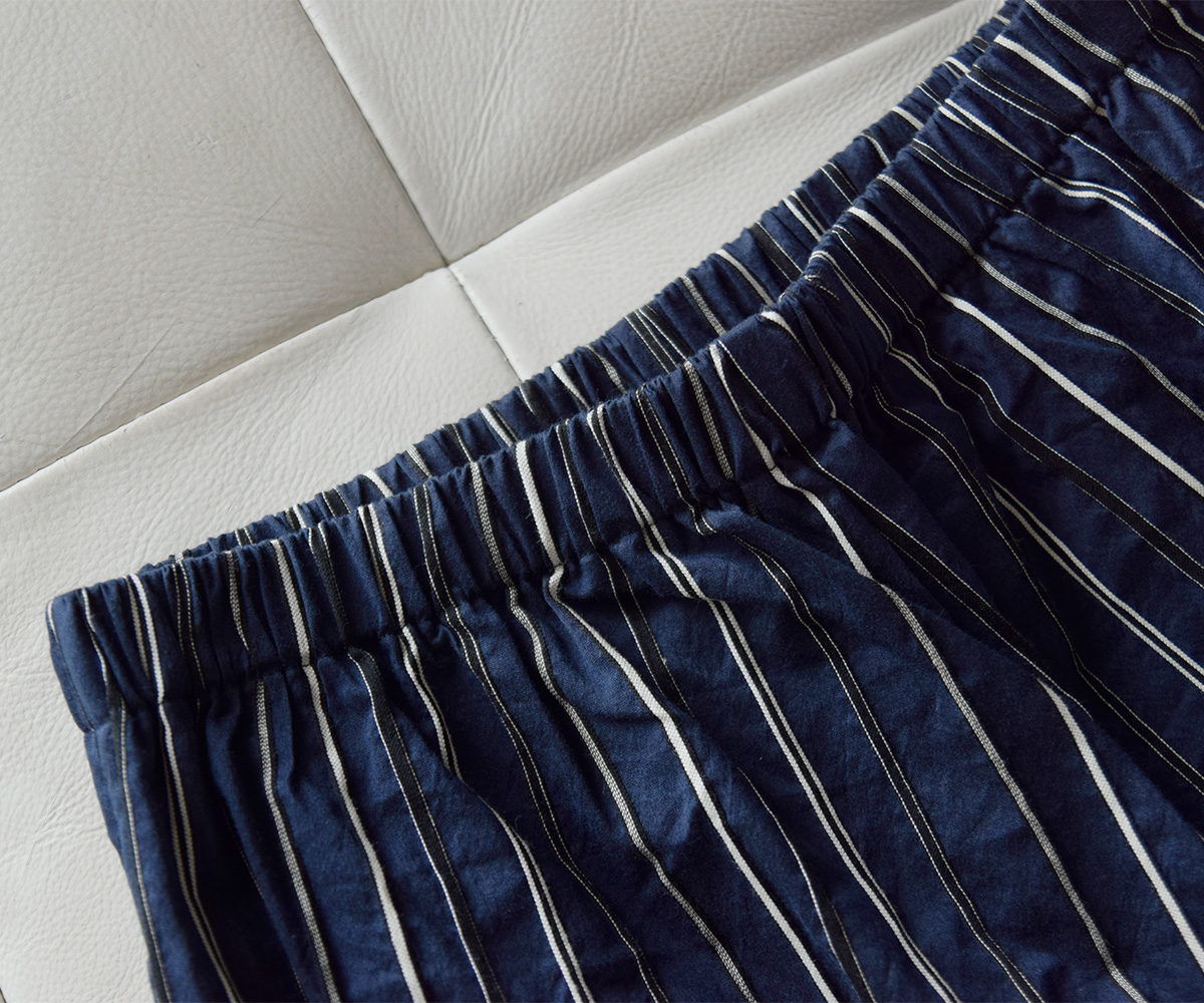 R & D.M.Co-(�I�[���h�}���Y�e�[���[)�h�r�[�X�g���C�v �����b�N�X �S���p���c DOBBY STRIPE RELAX GUM PANTS 8213