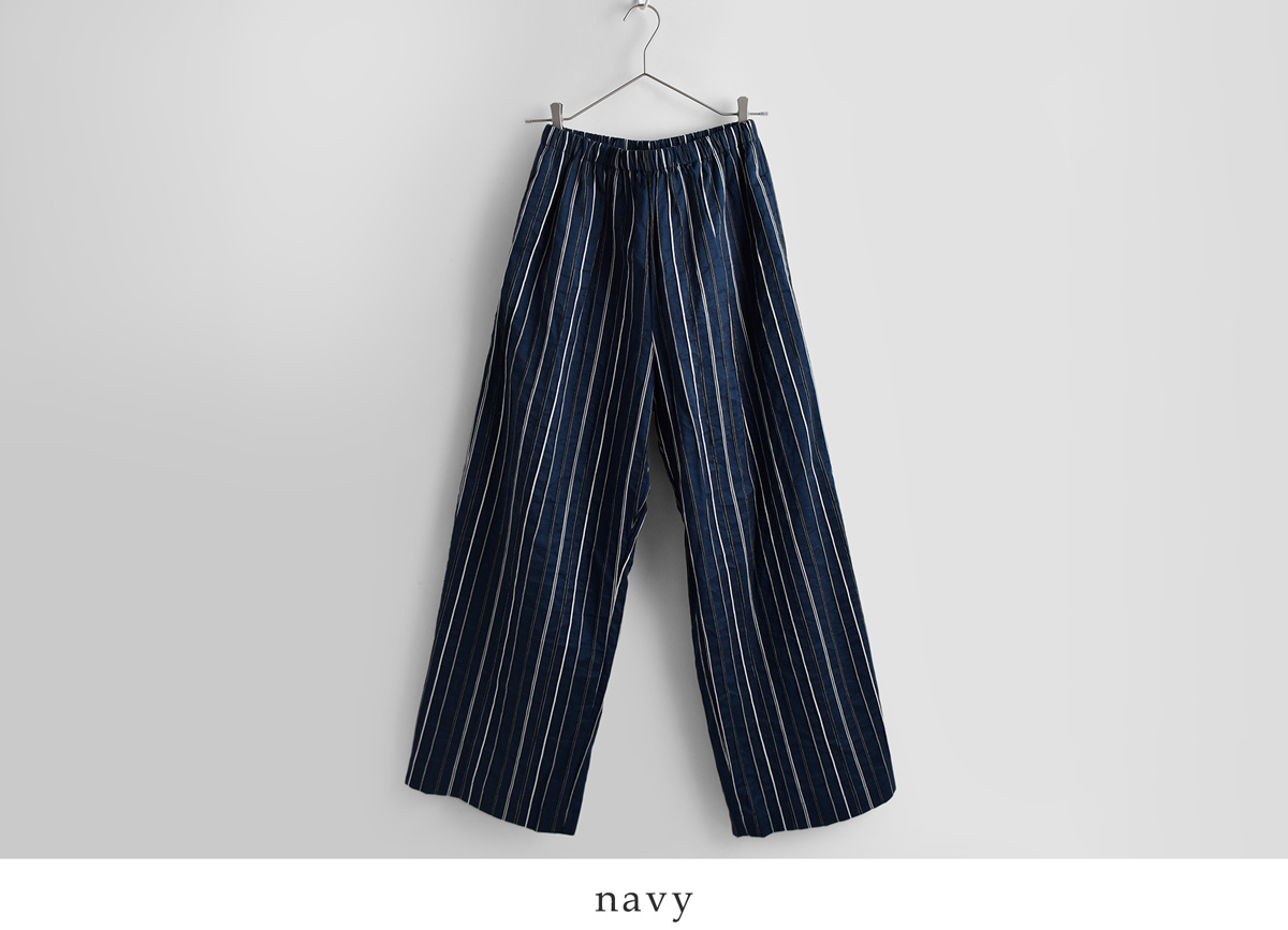 R & D.M.Co-(�I�[���h�}���Y�e�[���[)�h�r�[�X�g���C�v �����b�N�X �S���p���c DOBBY STRIPE RELAX GUM PANTS 8213