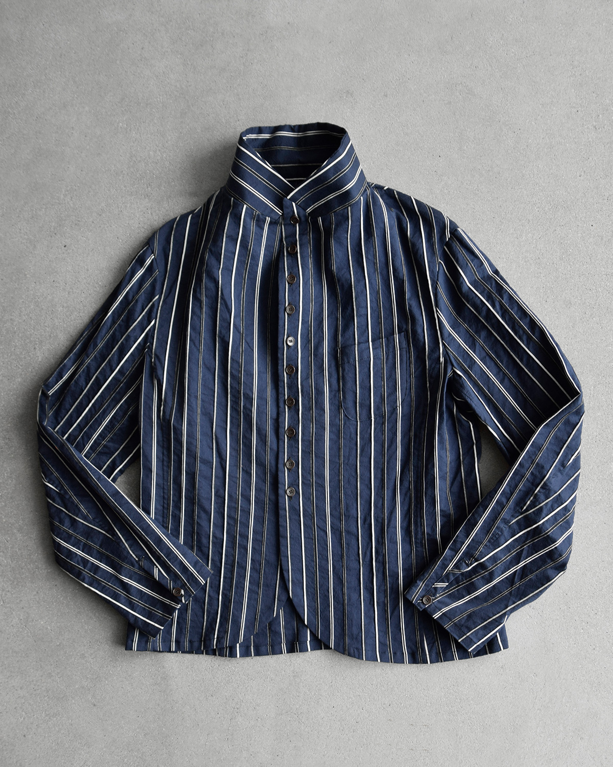R & D.M.Co-(�I�[���h�}���Y�e�[���[)�h�r�[�X�g���C�v �W���P�b�g �V���c DOBBY STRIPE JACKET SHIRT 8215