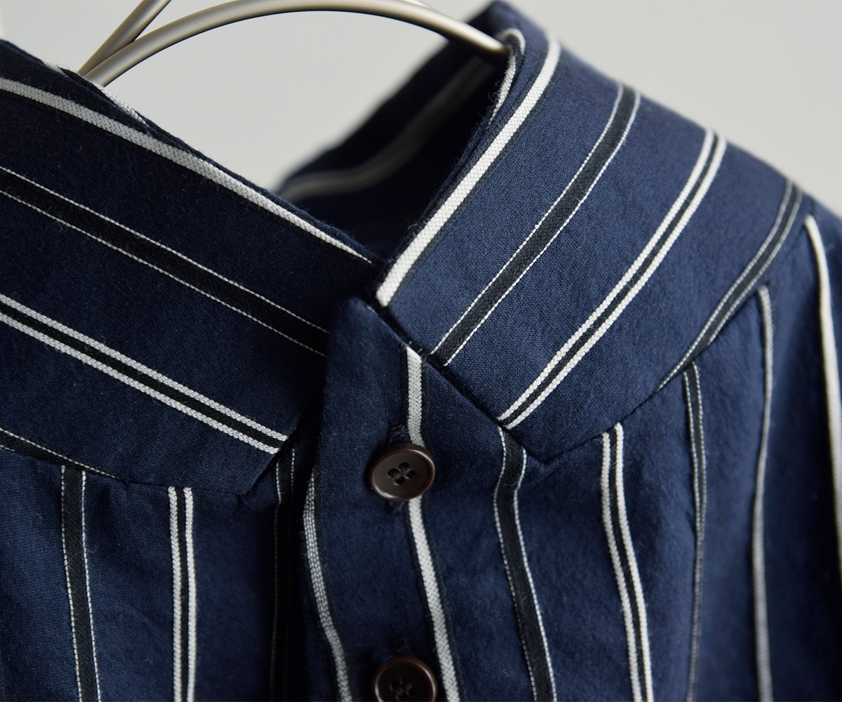 R & D.M.Co-(�I�[���h�}���Y�e�[���[)�h�r�[�X�g���C�v �W���P�b�g �V���c DOBBY STRIPE JACKET SHIRT 8215