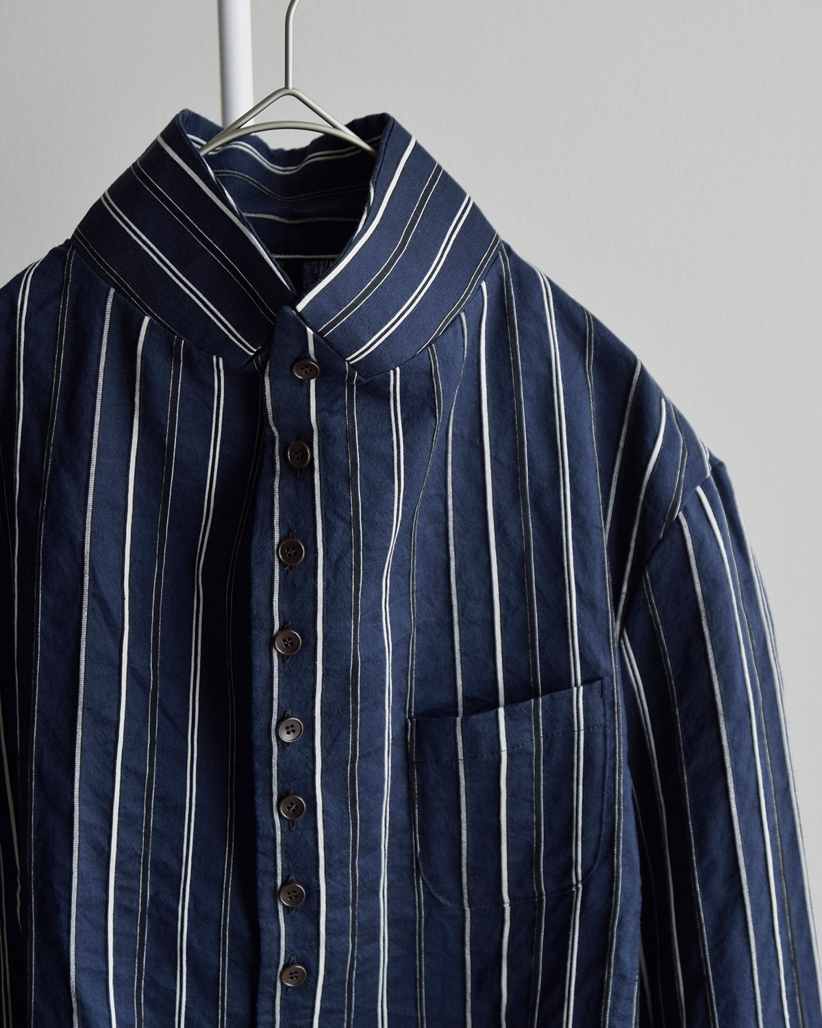 R & D.M.Co-(�I�[���h�}���Y�e�[���[)�h�r�[�X�g���C�v �W���P�b�g �V���c DOBBY STRIPE JACKET SHIRT 8215