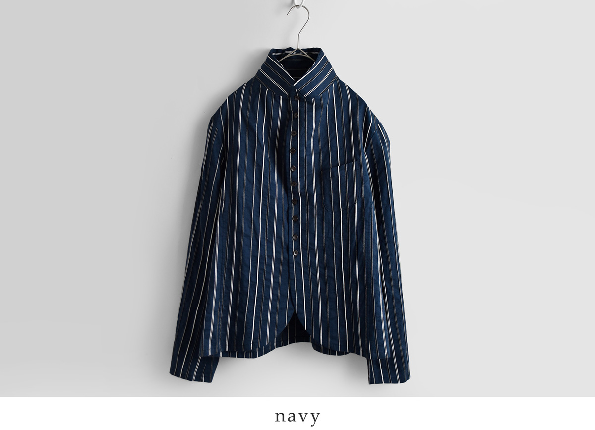 R & D.M.Co-(�I�[���h�}���Y�e�[���[)�h�r�[�X�g���C�v �W���P�b�g �V���c DOBBY STRIPE JACKET SHIRT 8215