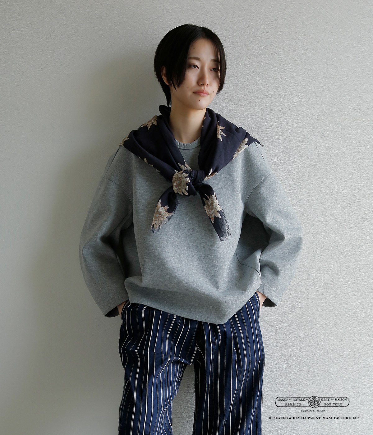 R & D.M.Co-(�I�[���h�}���Y�e�[���[)�R�b�g�� �r�X�P�b�g �K�[�[ �V���[�� BISCUIT GAUZE SHAWL 8323