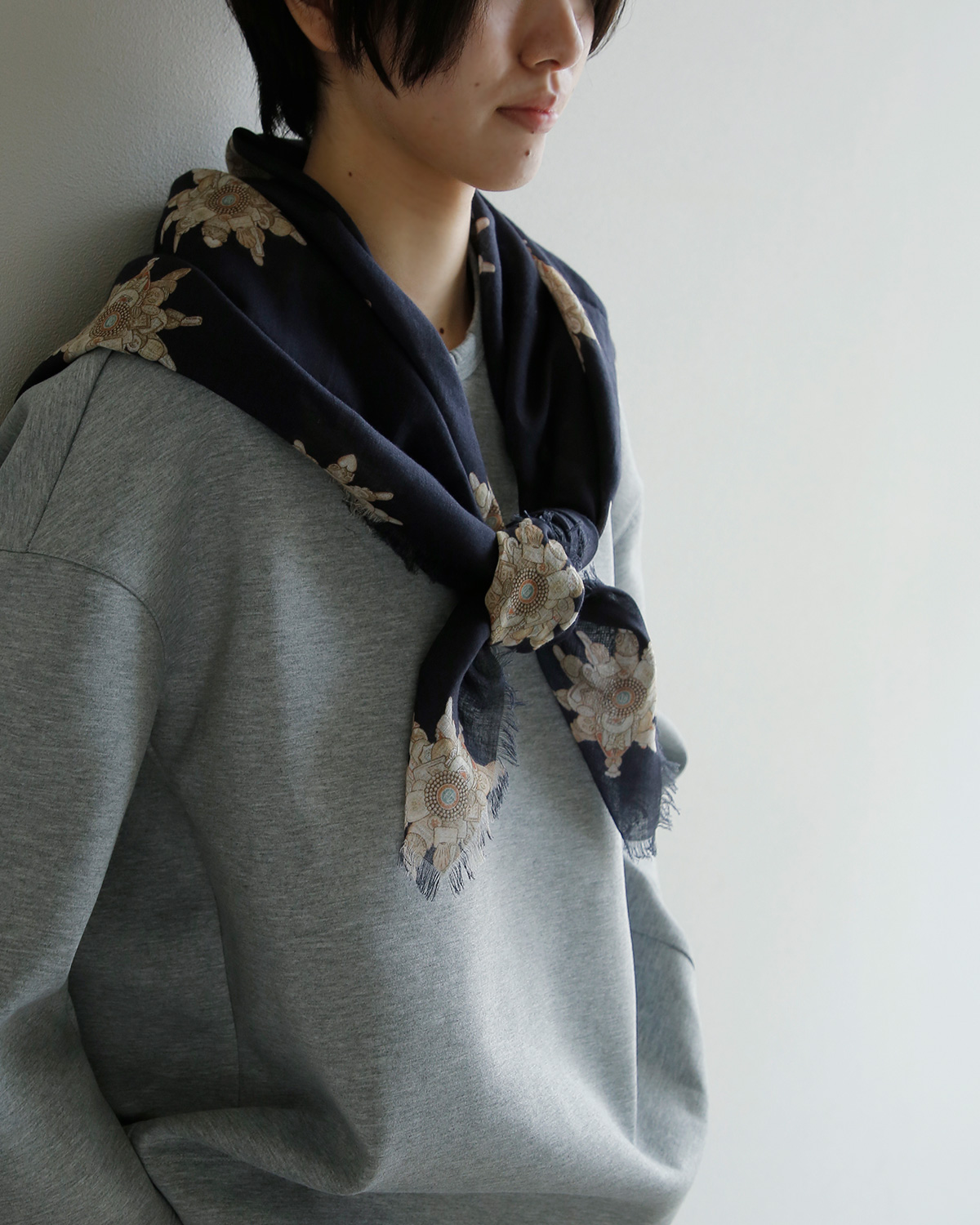 R & D.M.Co-(�I�[���h�}���Y�e�[���[)�R�b�g�� �r�X�P�b�g �K�[�[ �V���[�� BISCUIT GAUZE SHAWL 8323