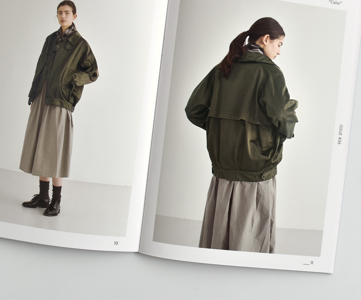 TOUJOURS(�g�D�W���[)�K�[�����g�_�C�R�b�g�� �r�X�R�[�X�T�e�� �W���P�b�g Oversize Harrington Jacket am45aj02