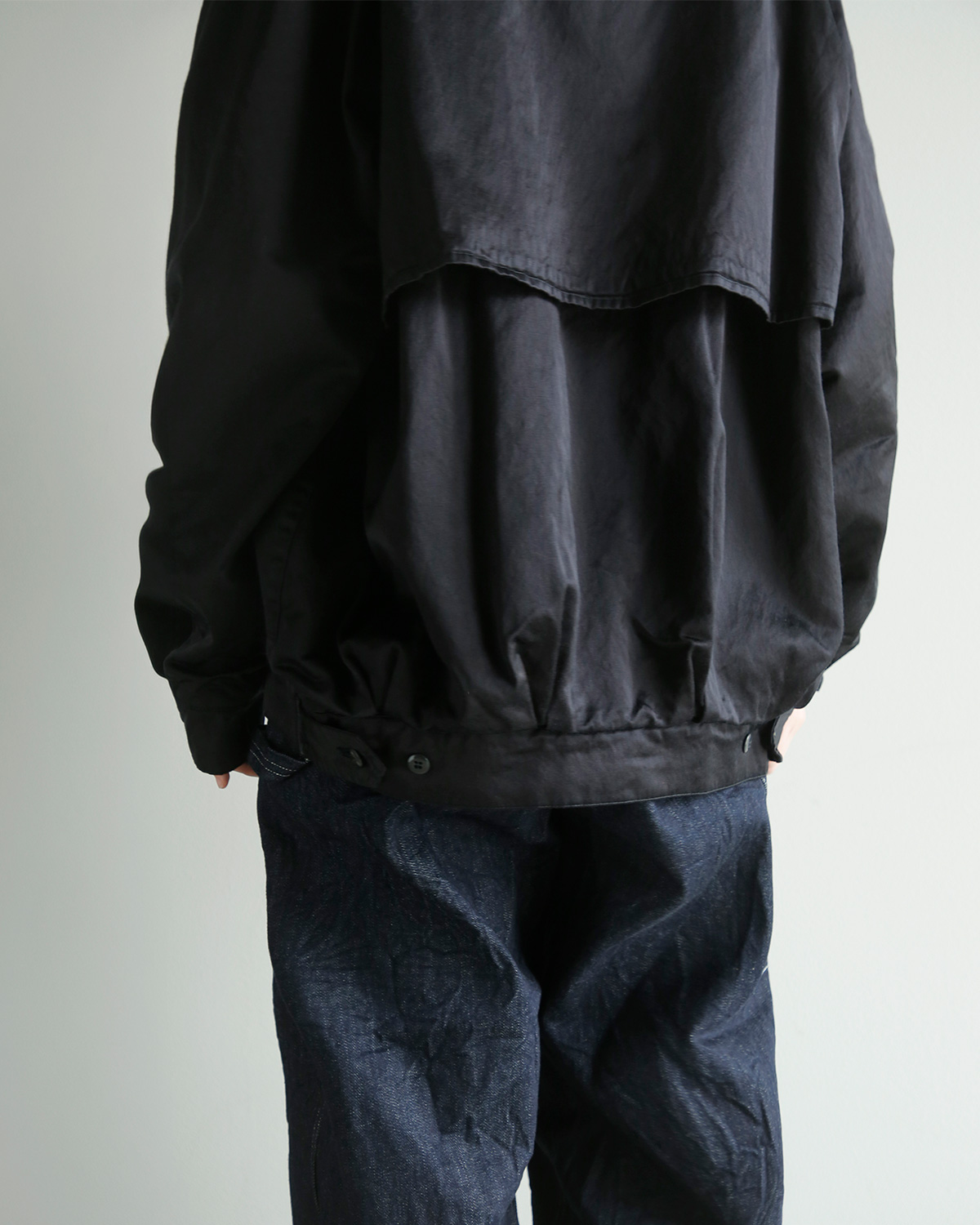 TOUJOURS(�g�D�W���[)�K�[�����g�_�C�R�b�g�� �r�X�R�[�X�T�e�� �W���P�b�g Oversize Harrington Jacket am45aj02