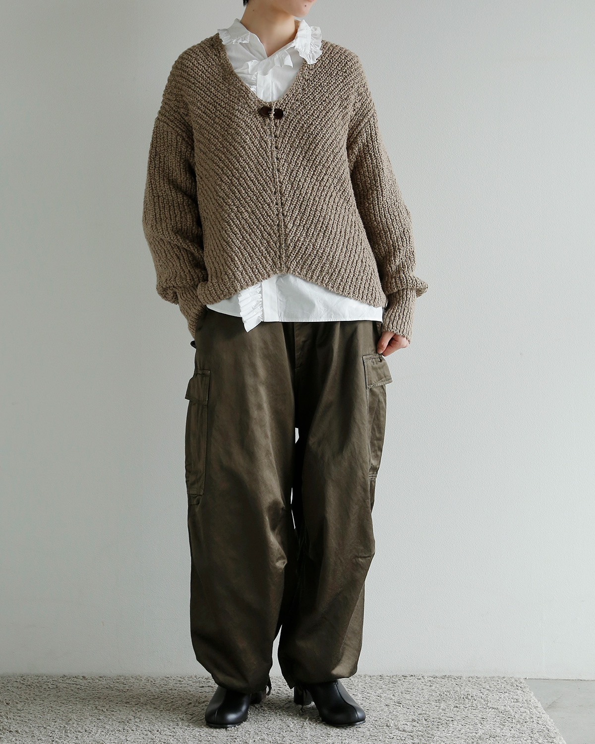 TOUJOURS(�g�D�W���[)�K�[�����g�_�C�R�b�g�� �r�X�R�[�X�T�e�� �o�M�[�p���c 6 Pocket Baggy Pants am45ap04