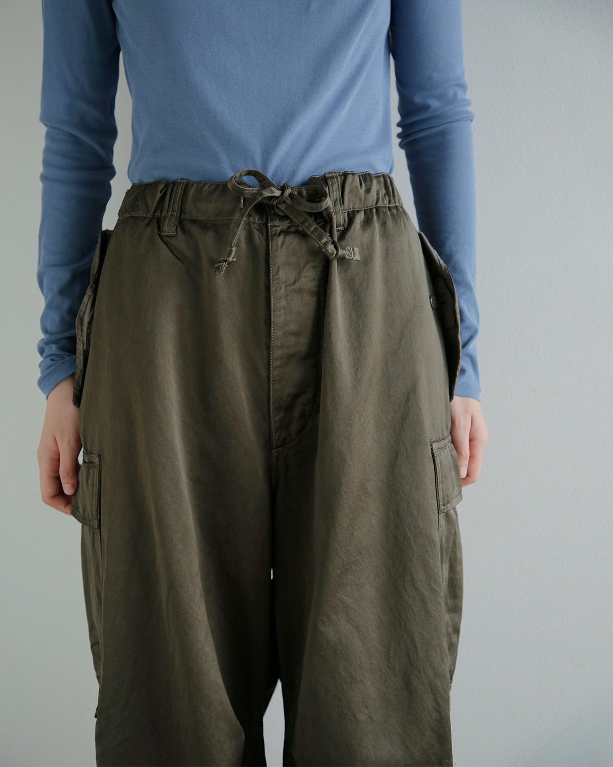 TOUJOURS(�g�D�W���[)�K�[�����g�_�C�R�b�g�� �r�X�R�[�X�T�e�� �o�M�[�p���c 6 Pocket Baggy Pants am45ap04