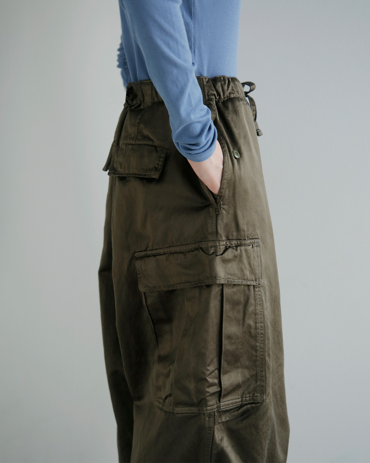 TOUJOURS(�g�D�W���[)�K�[�����g�_�C�R�b�g�� �r�X�R�[�X�T�e�� �o�M�[�p���c 6 Pocket Baggy Pants am45ap04
